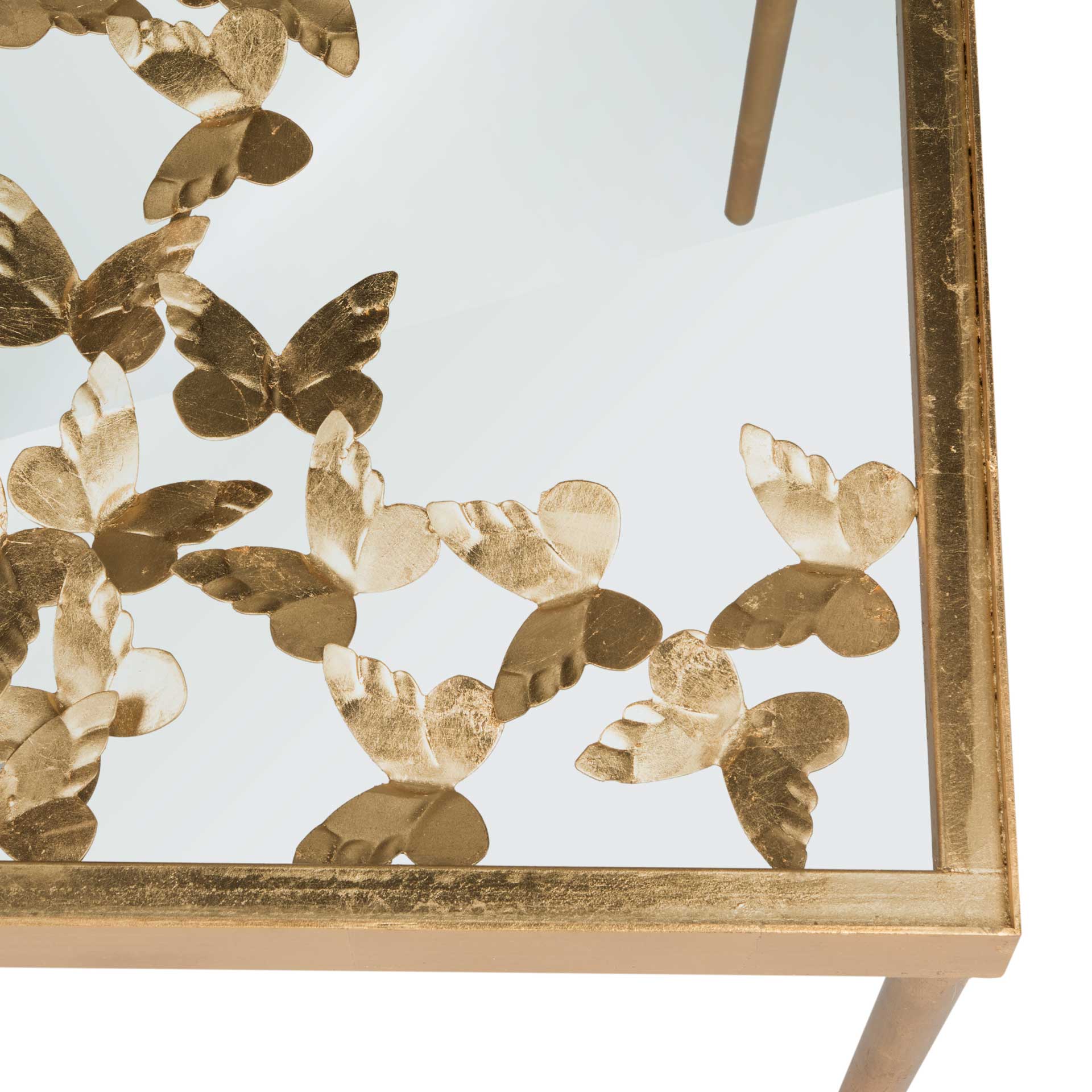 Rodney Butterfly Desk Antique Gold - Image 3
