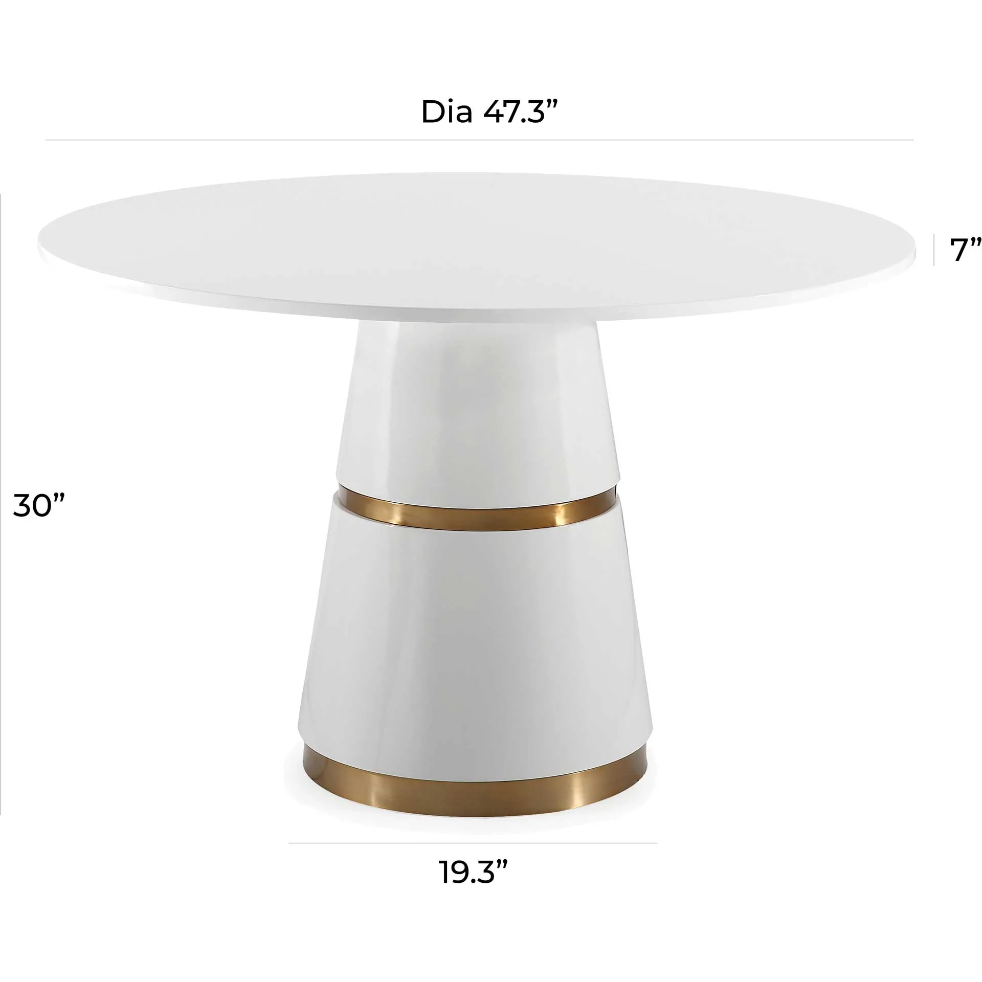 Rogelio Dining Table White - Image 8