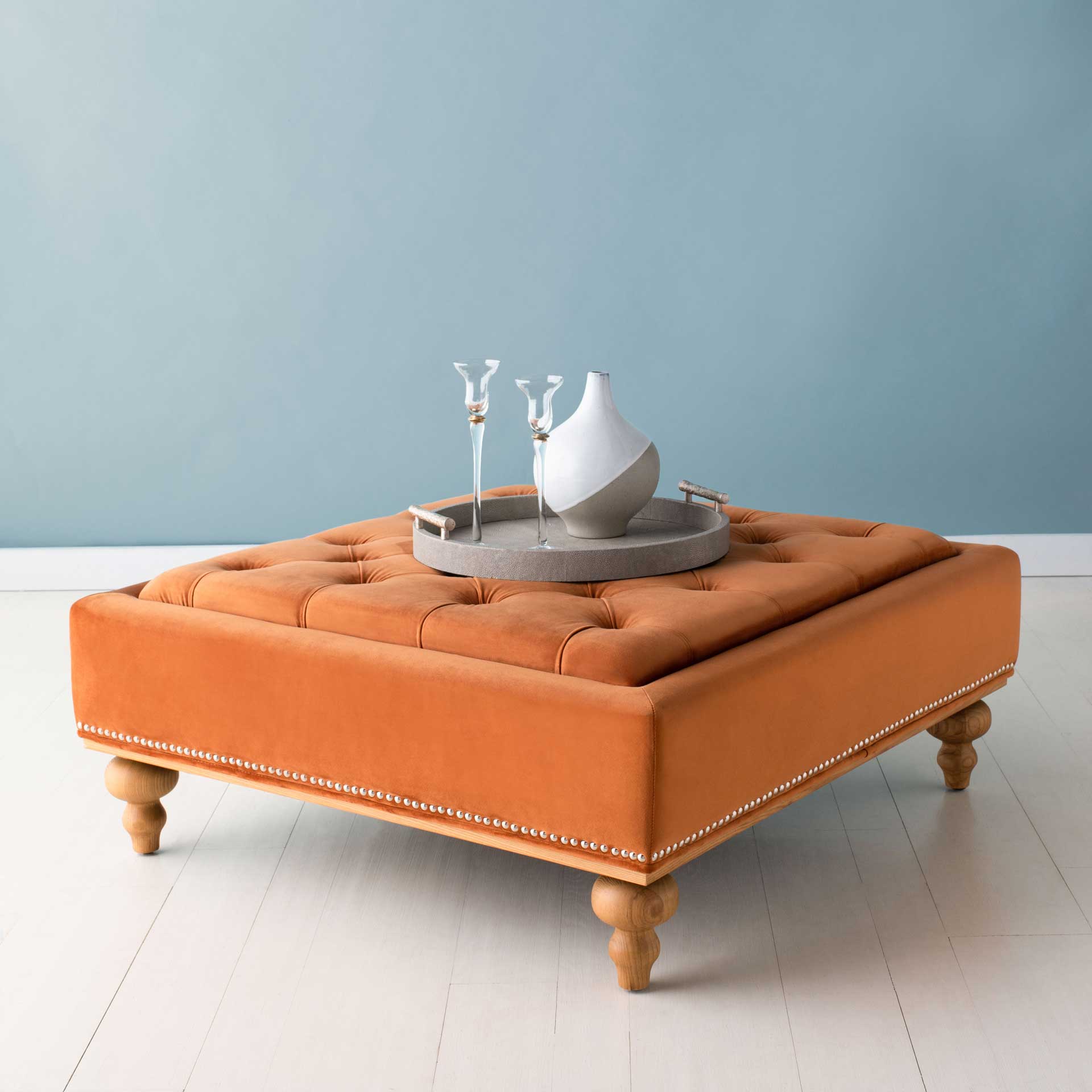 Rohan Tufted Ottoman Sienna - Image 4