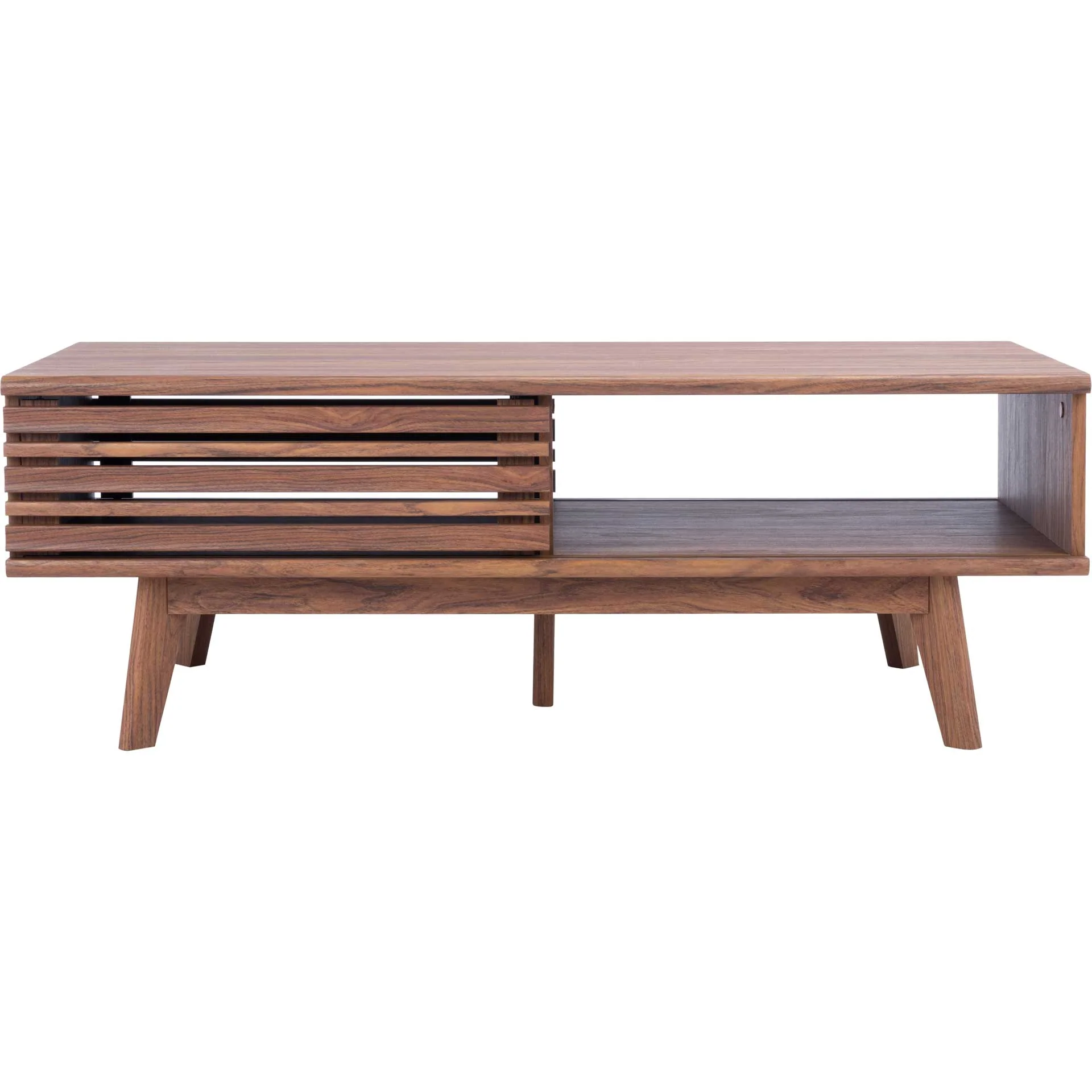 Roitfeld 1 Shelf Coffee Table Walnut - Image 2