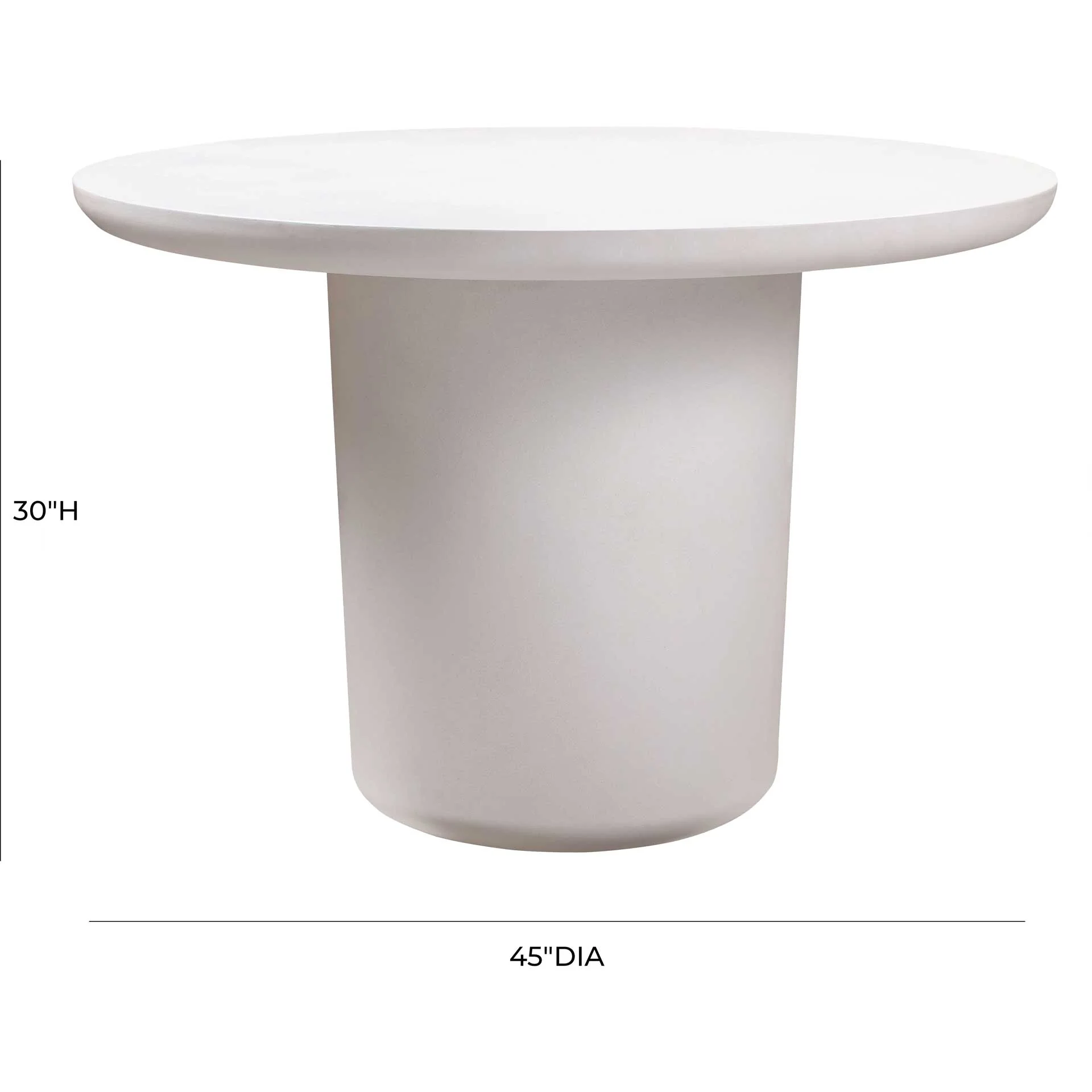 Roland Concrete Dining Table Ivory - Image 5