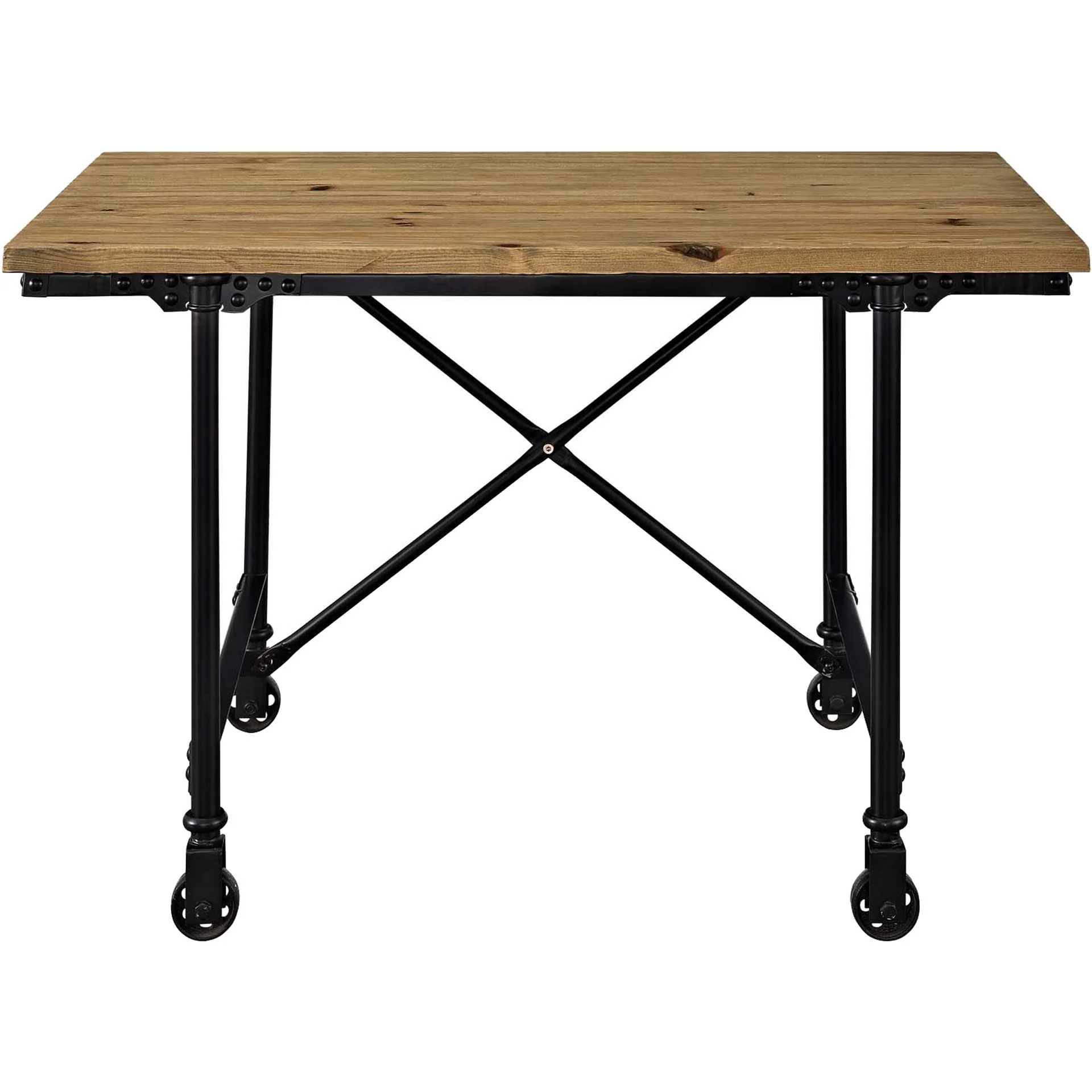 Roland Wood Office Desk Brown - Image 2