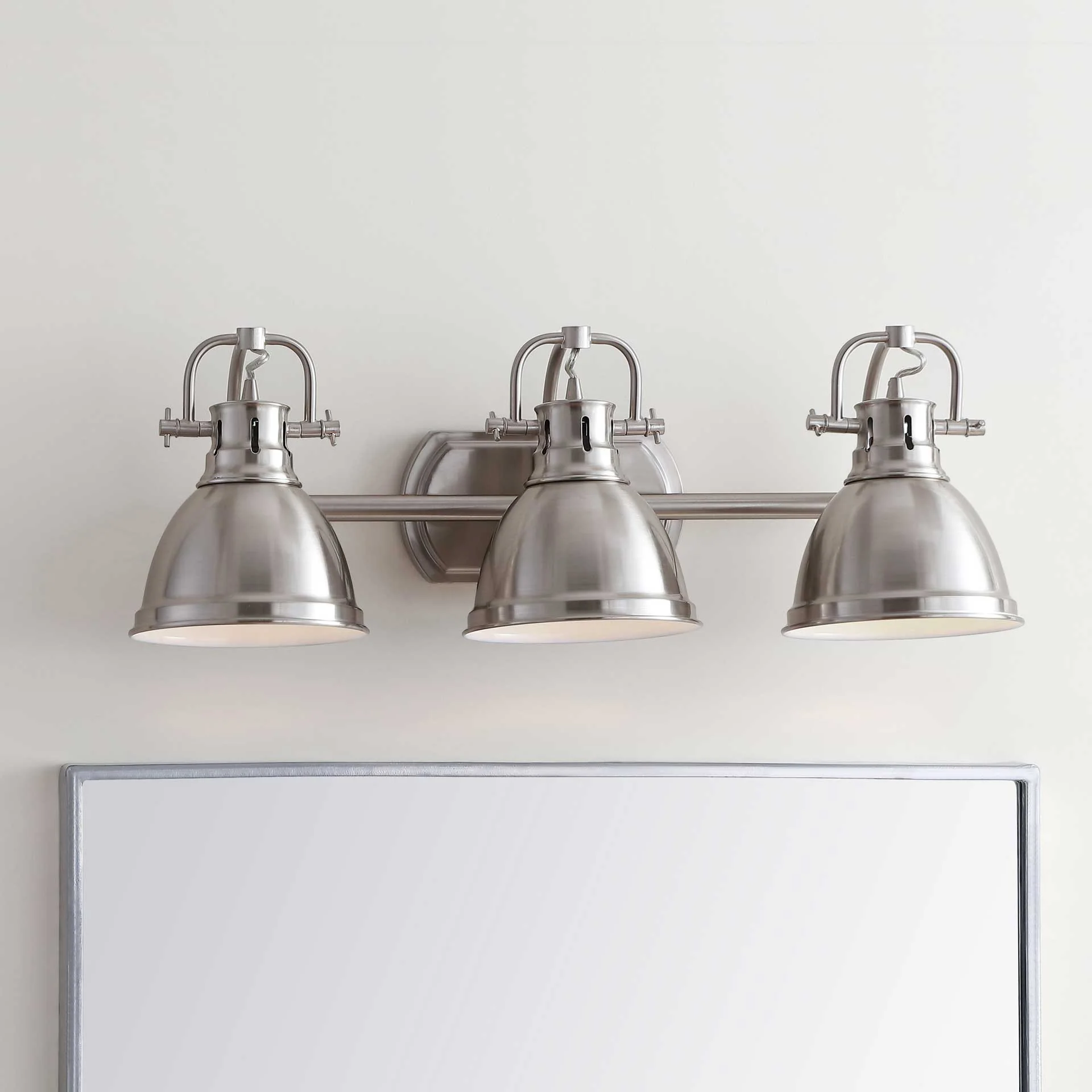 Rome 3 Light Sconce Brush Nickel - Image 4