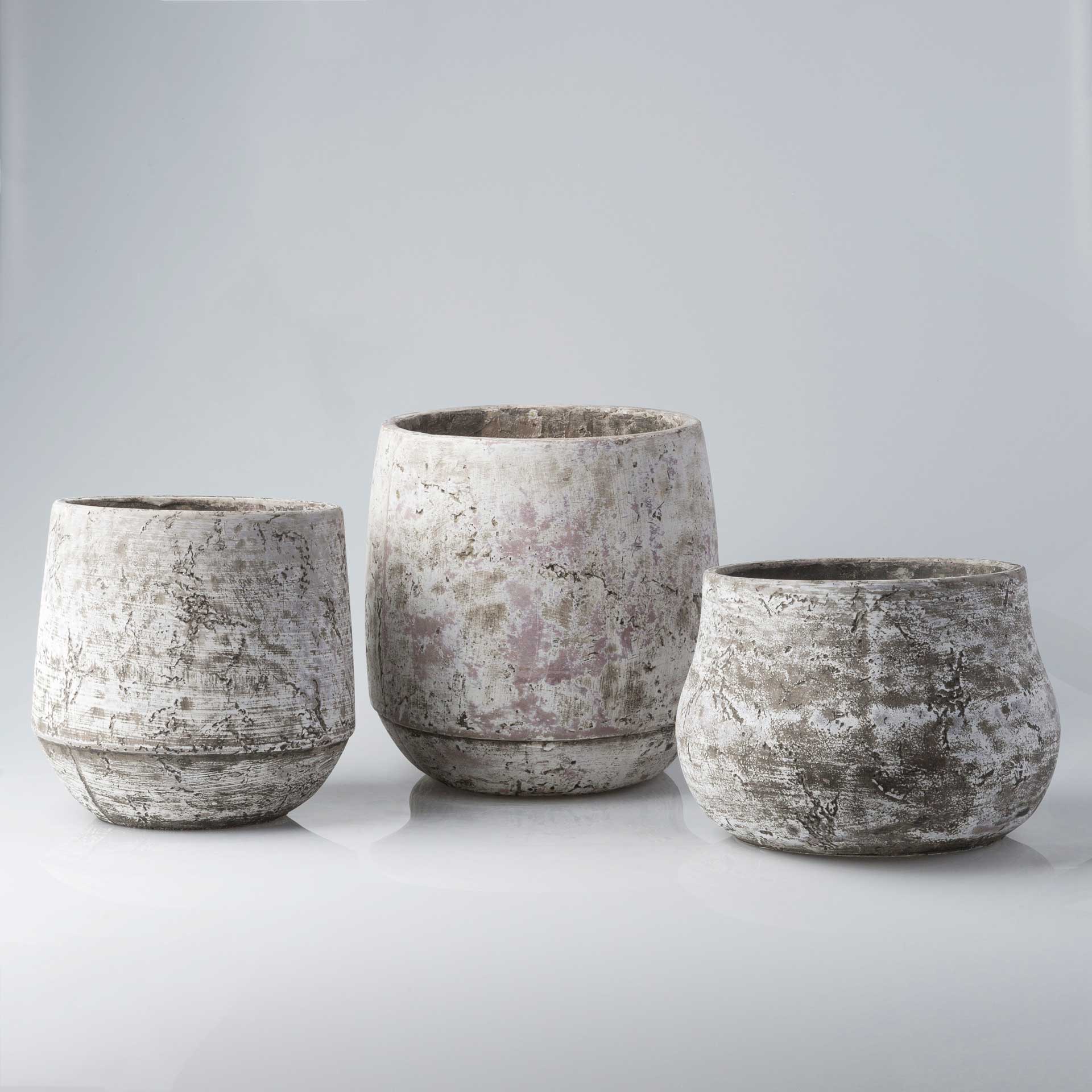 Rome Cement Pot Light Gray - Image 4