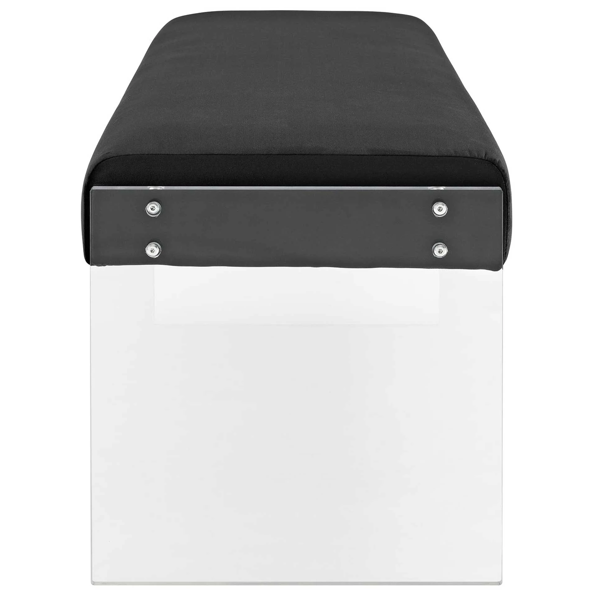 Rome Velvet Bench Black - Image 3