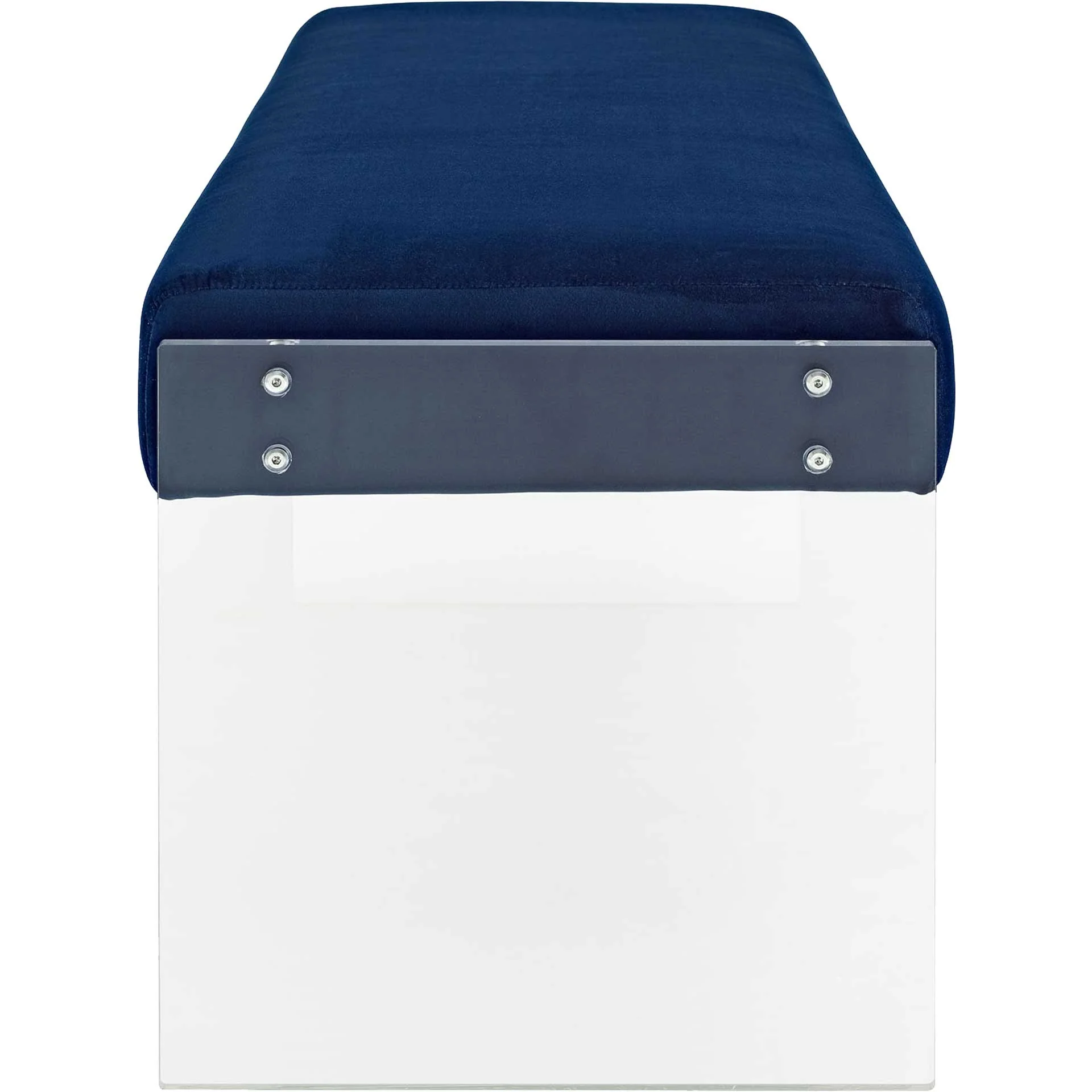 Rome Velvet Bench Navy - Image 2