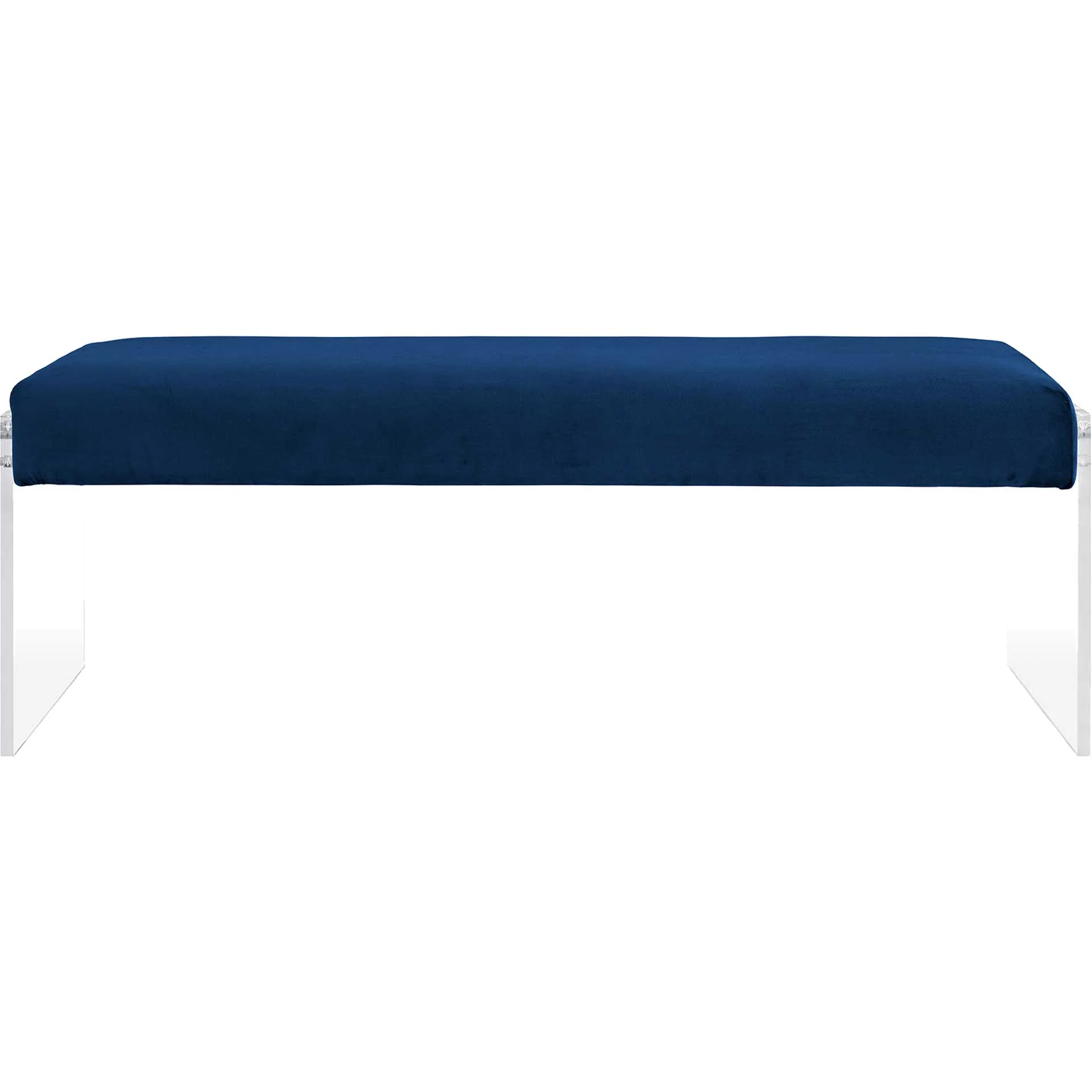 Rome Velvet Bench Navy - Image 3