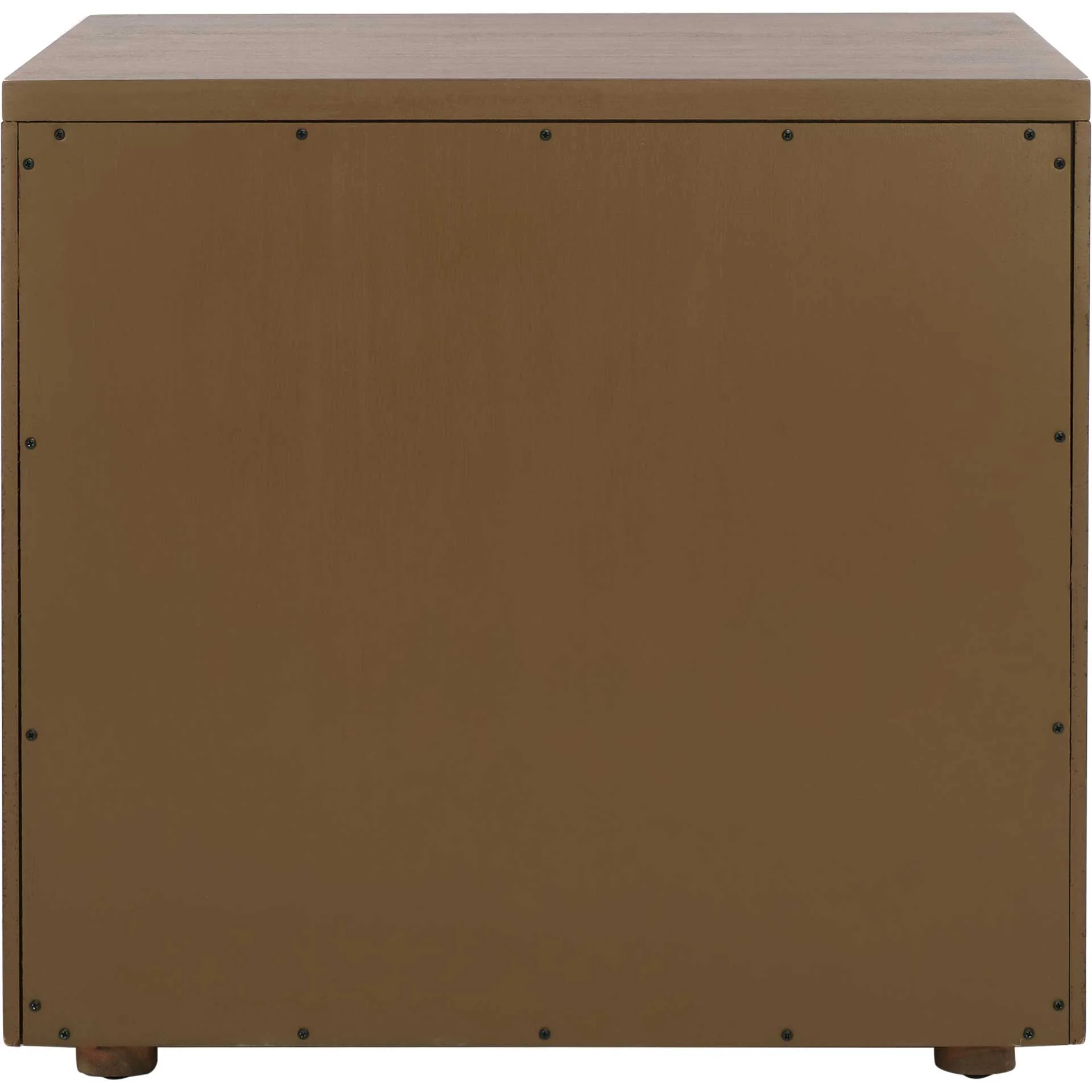 Romilly 3 Drawer Wood Nightstand Brown - Image 3