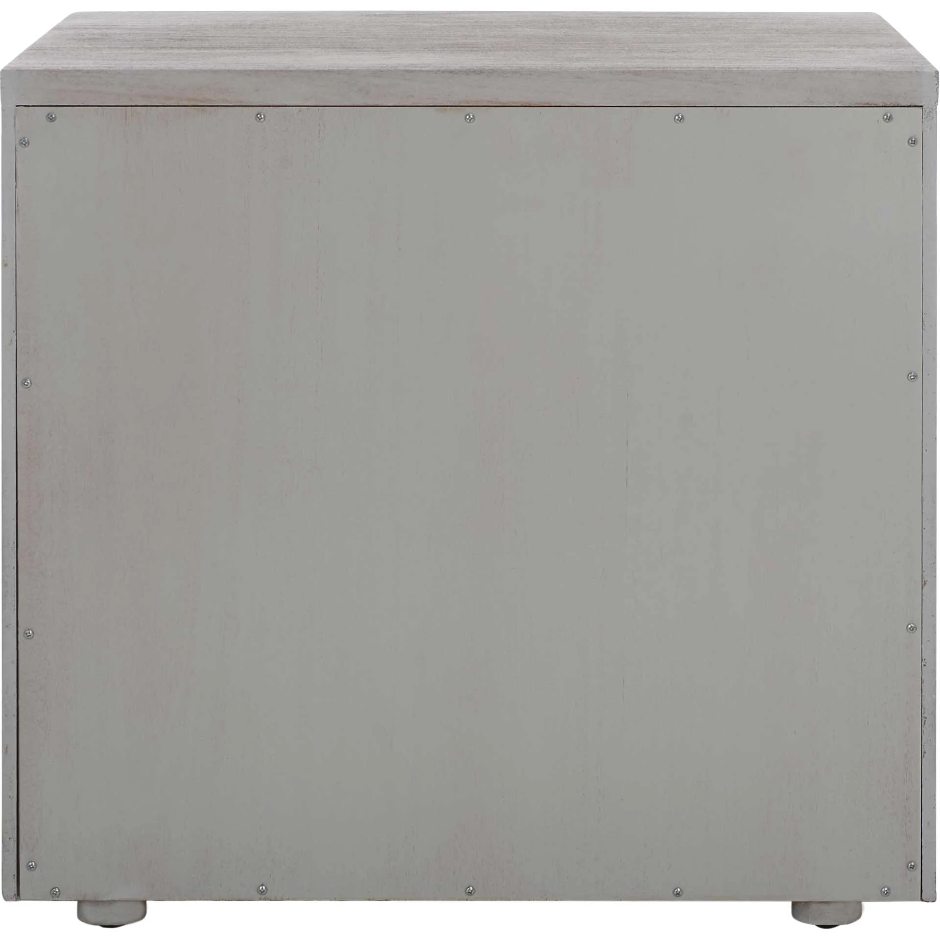 Romilly 3 Drawer Wood Nightstand Light Gray - Image 3