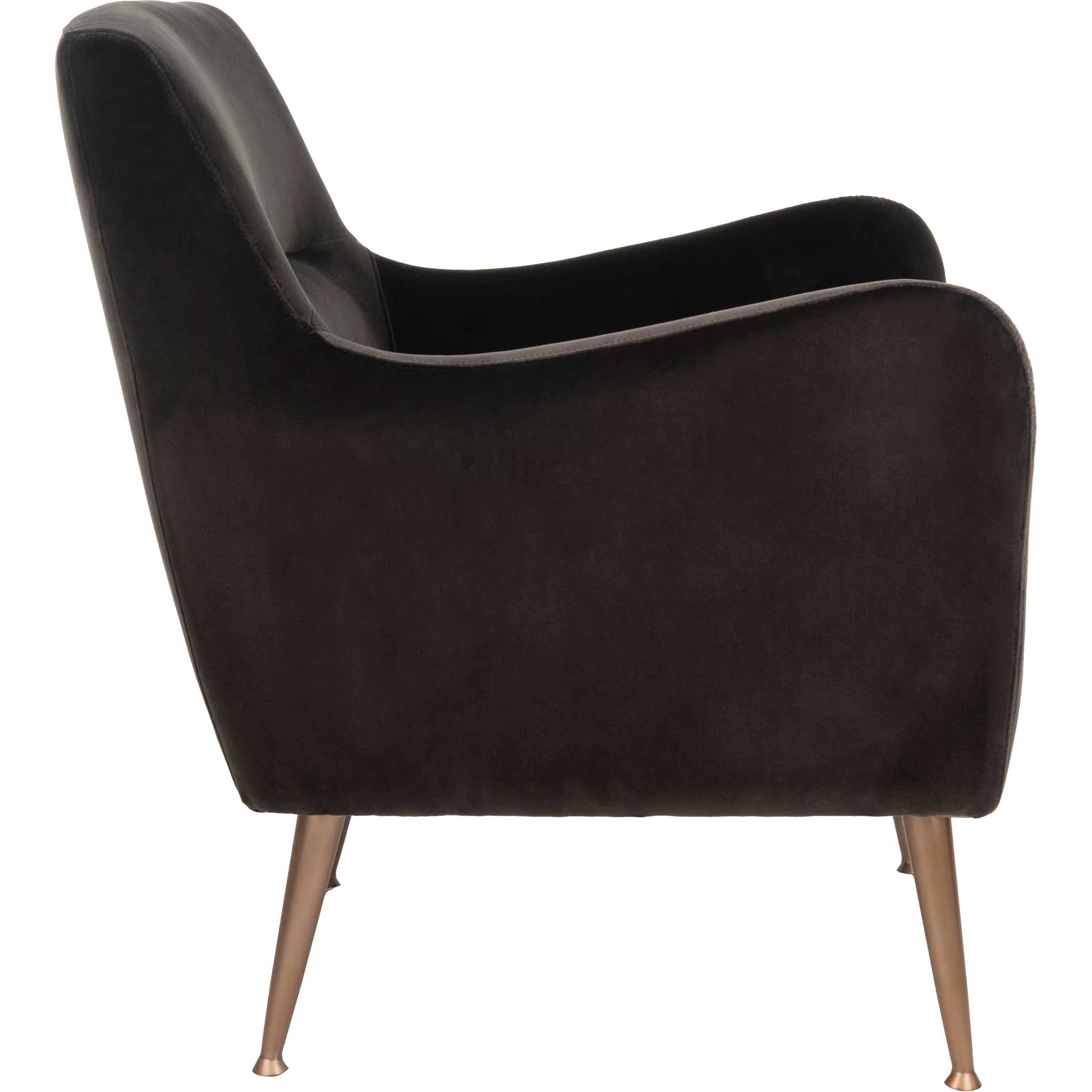 Ronald Velvet Arm Chair Giotto Shale - Image 3