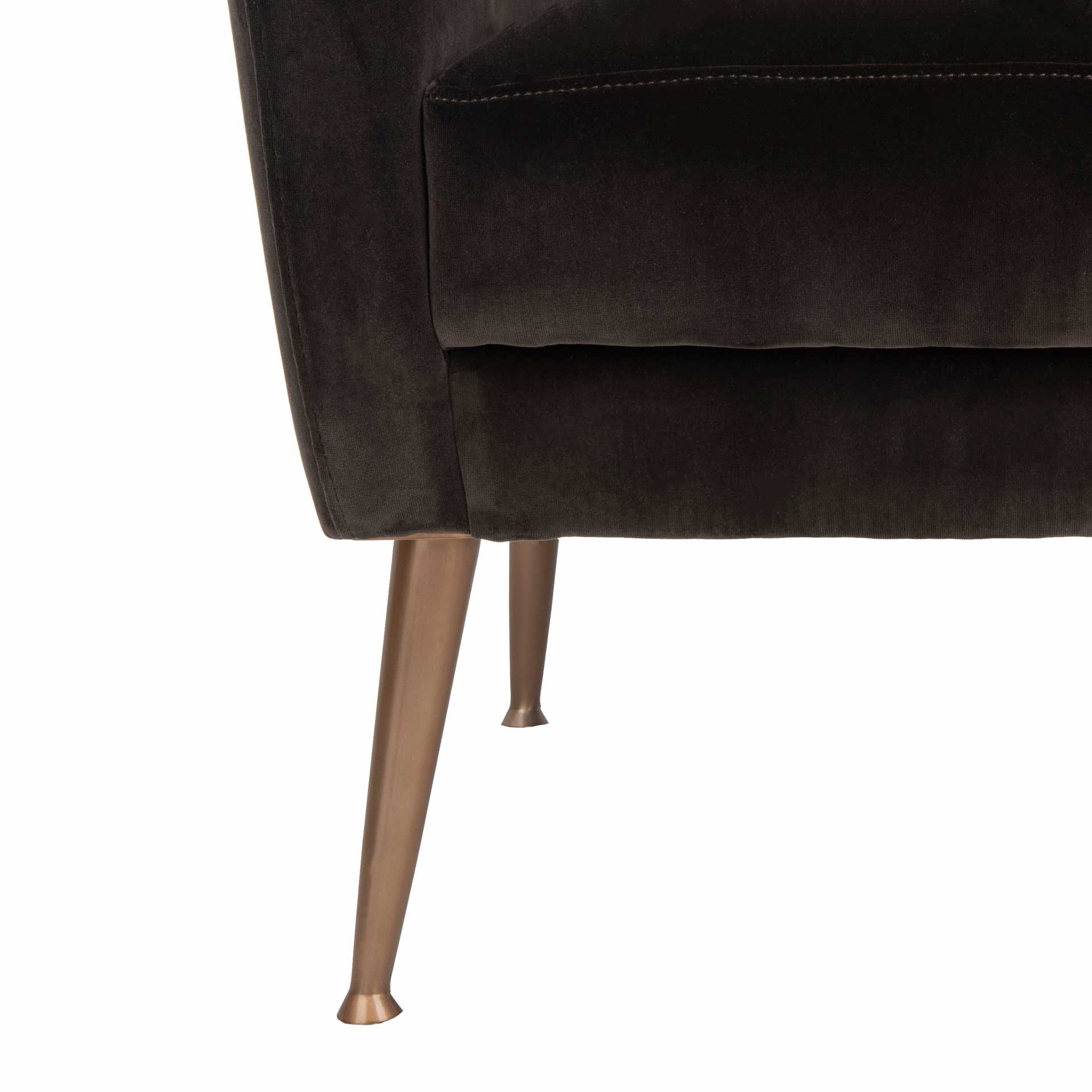 Ronald Velvet Arm Chair Giotto Shale - Image 7