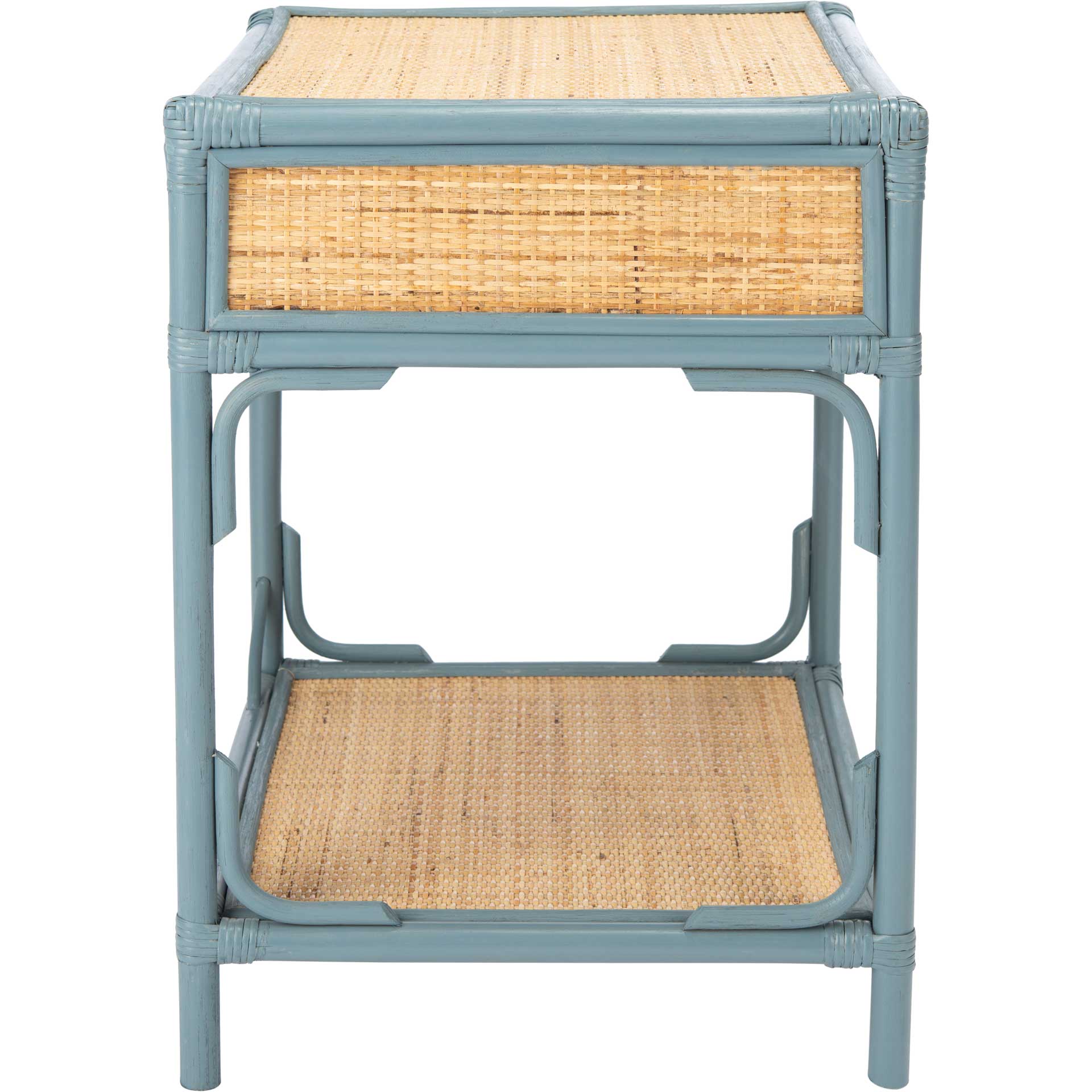 Ronin 1 Drawer 1 Shelf Nightstand Blue Gray/Natural - Image 3