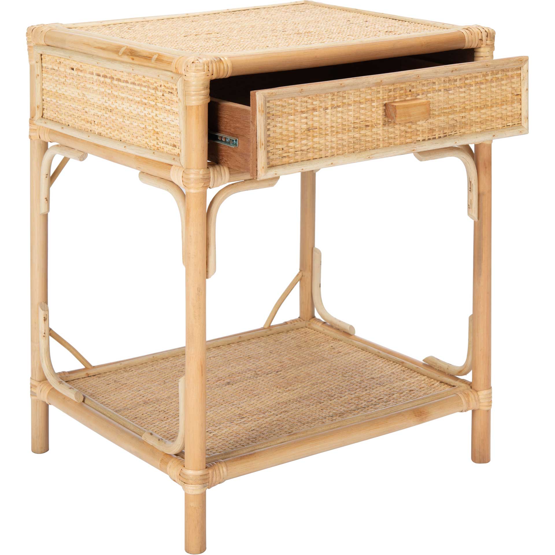 Ronin 1 Drawer 1 Shelf Nightstand Natural - Image 2