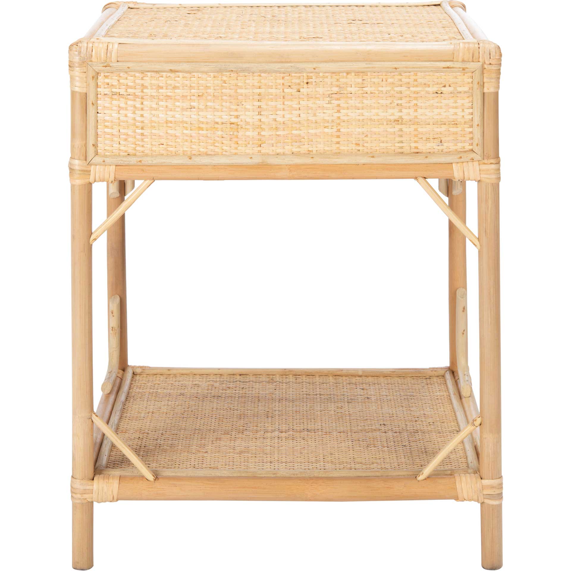 Ronin 1 Drawer 1 Shelf Nightstand Natural - Image 4