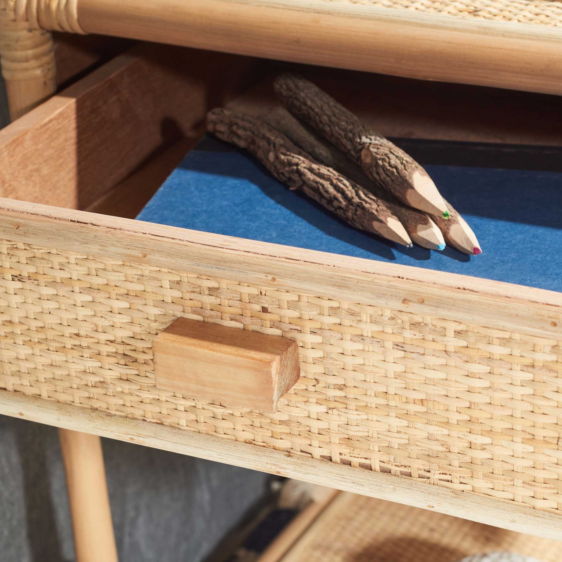 Ronin 1 Drawer 1 Shelf Nightstand Natural - Image 7