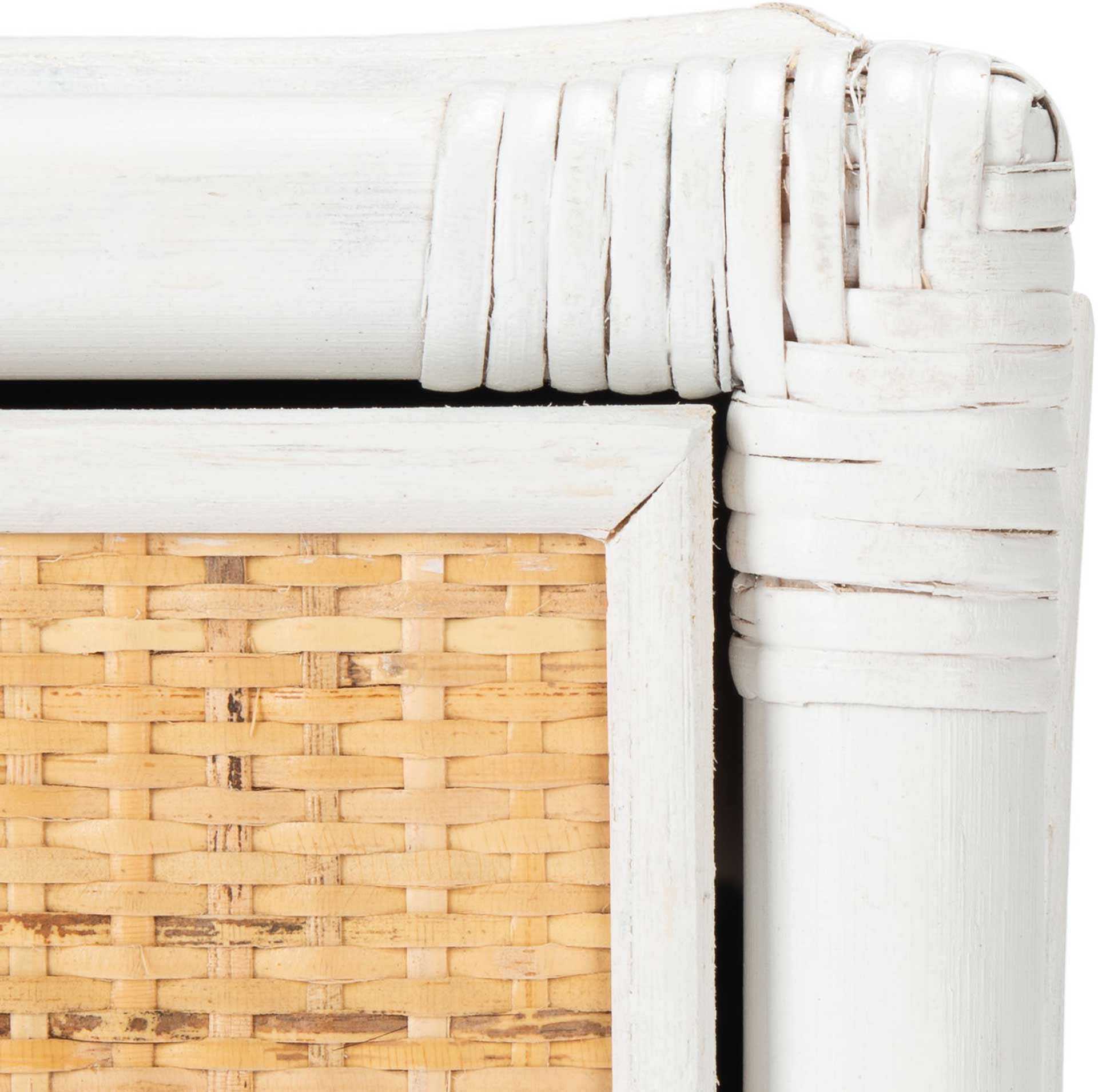 Ronin 1 Drawer 1 Shelf Nightstand White/Natural - Image 5