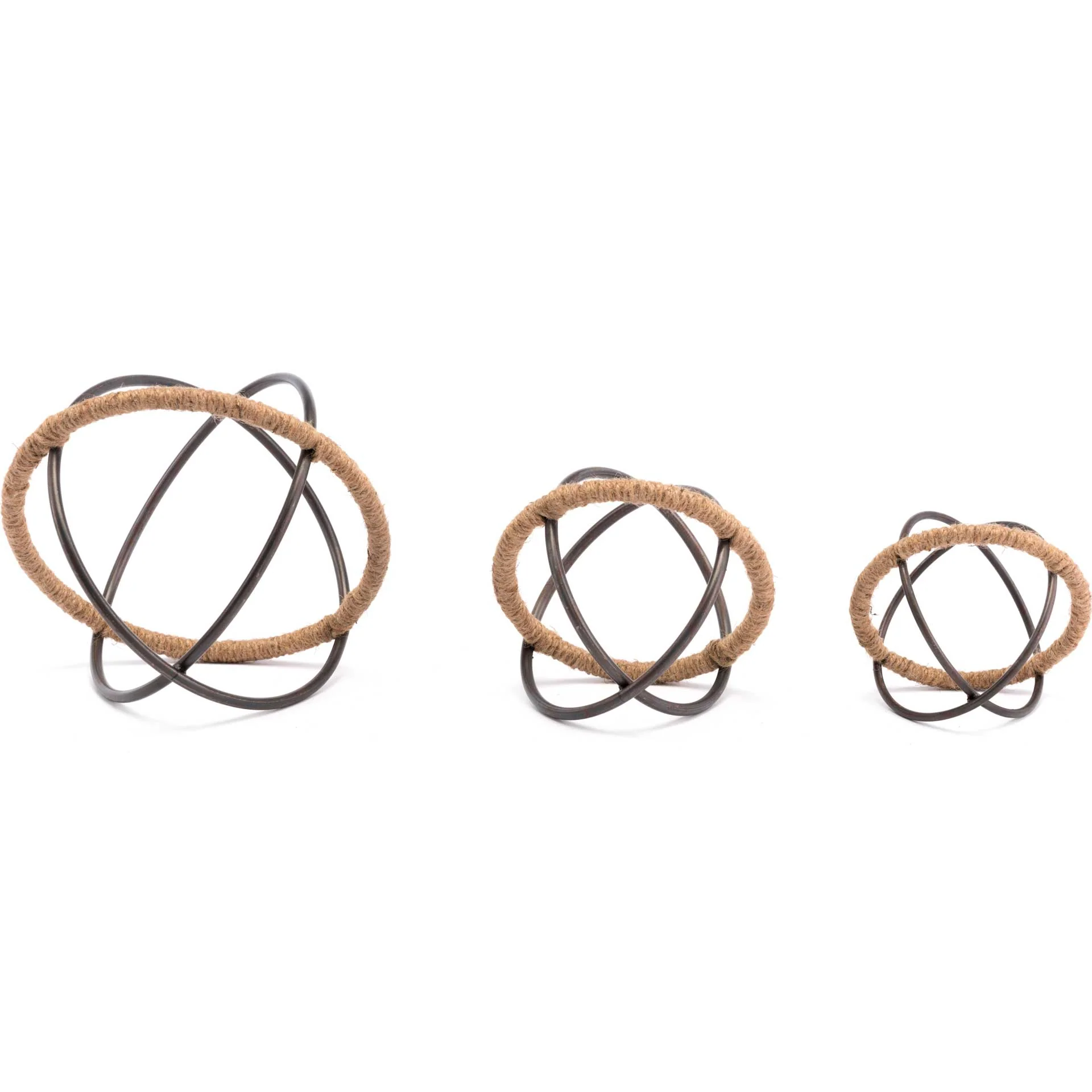 Roped Orbs Black (Set of 3) - Image 2