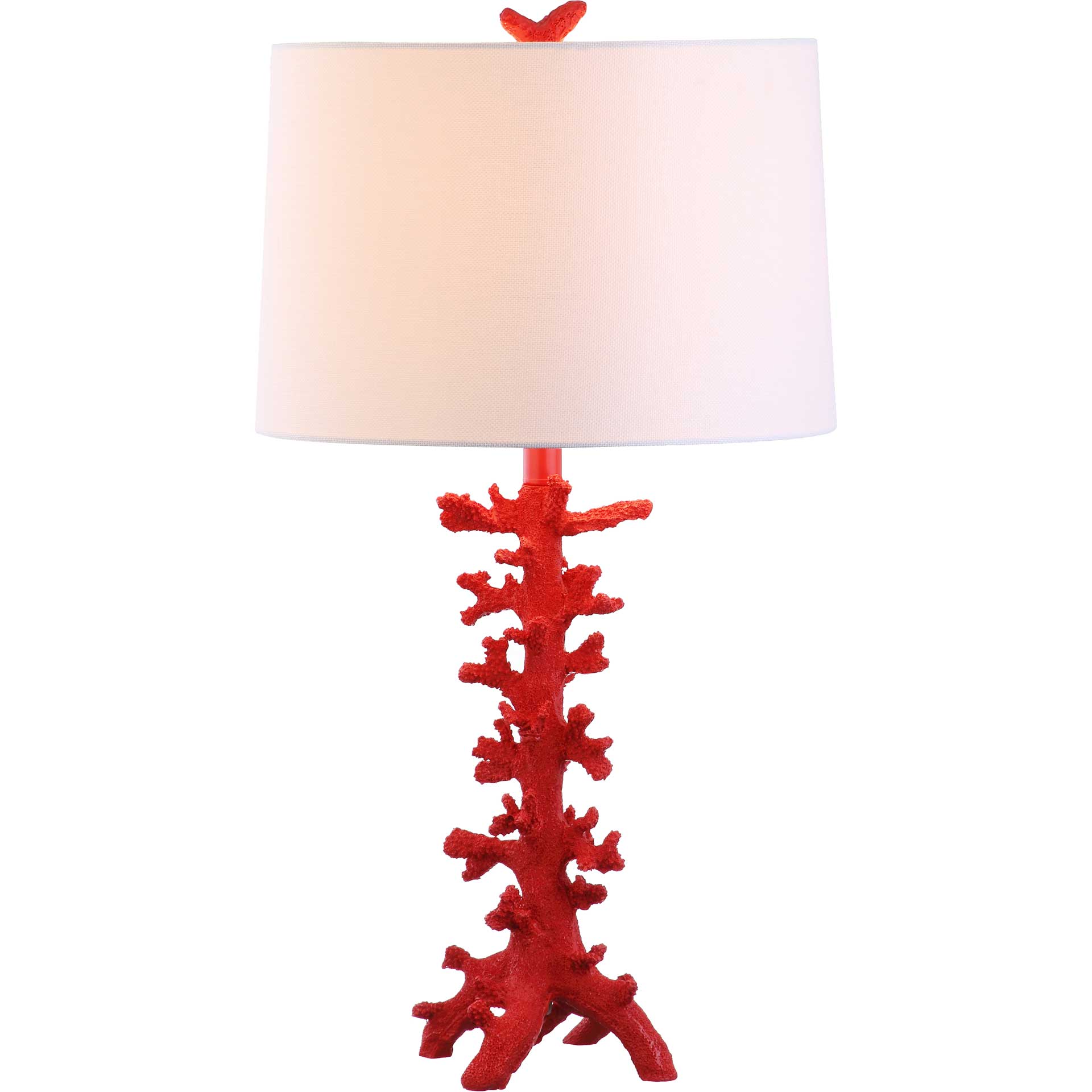 Rosa Coral Table Lamp Red (Set of 2) - Image 2