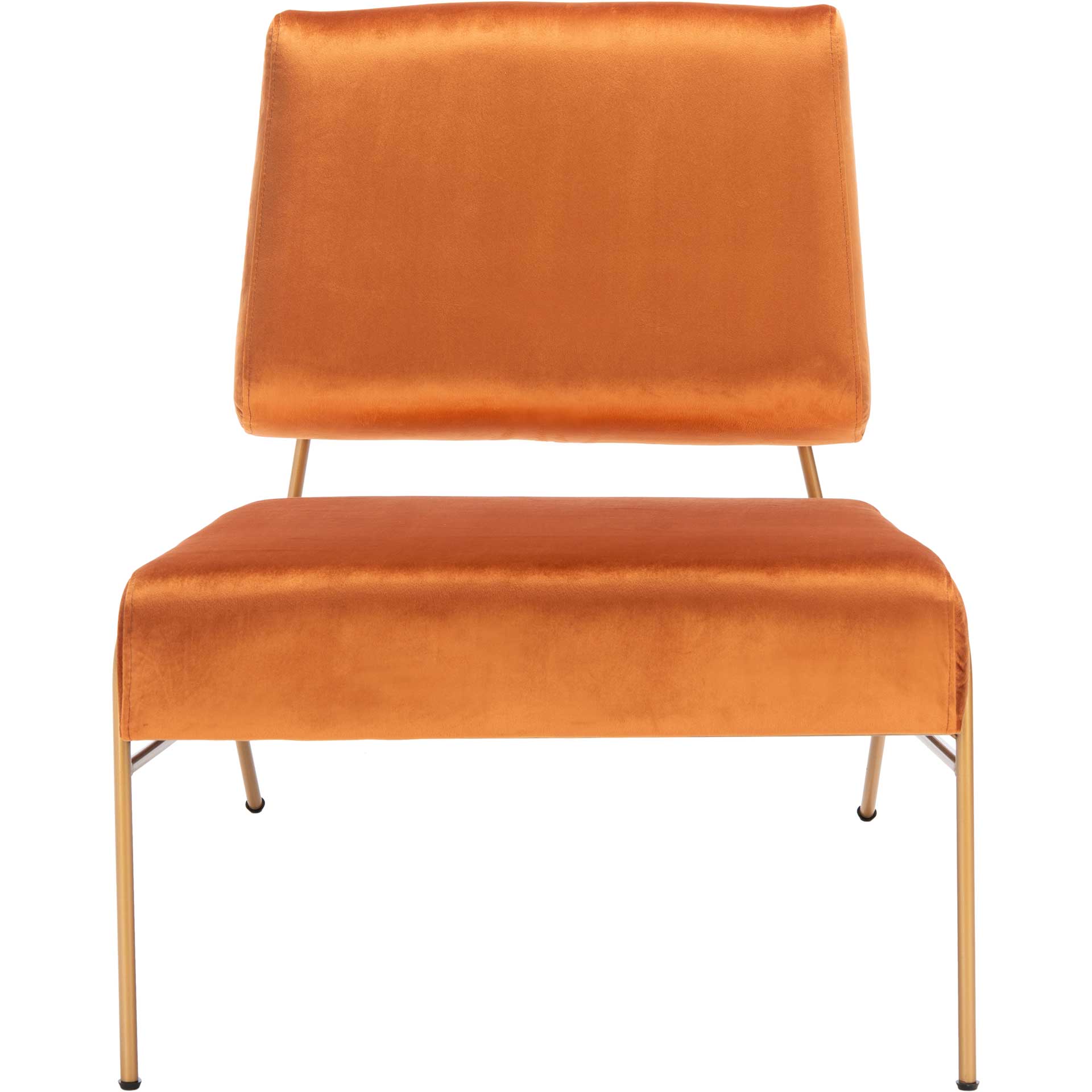 Rosa Velvet Accent Chair Sienna/Gold - Image 2