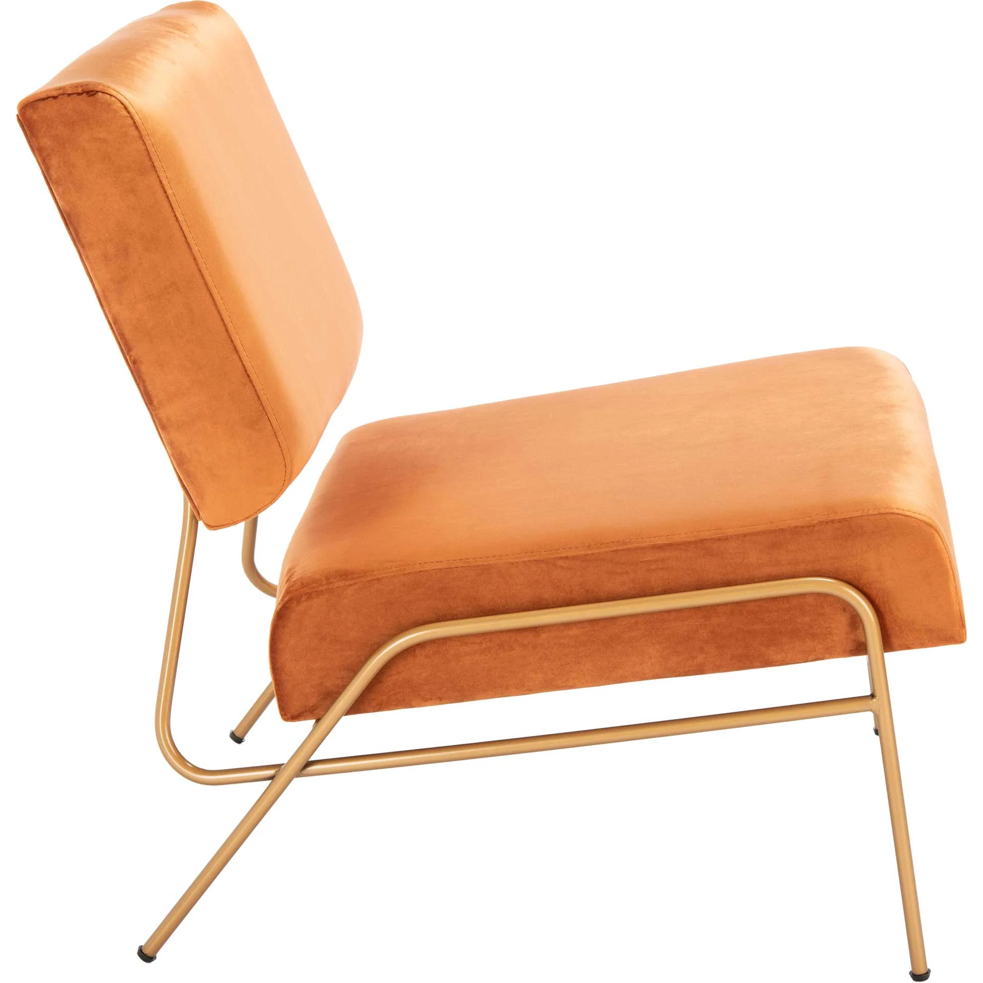 Rosa Velvet Accent Chair Sienna/Gold - Image 3