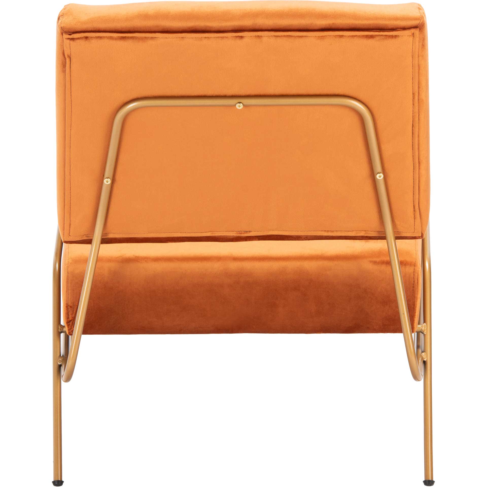 Rosa Velvet Accent Chair Sienna/Gold - Image 4