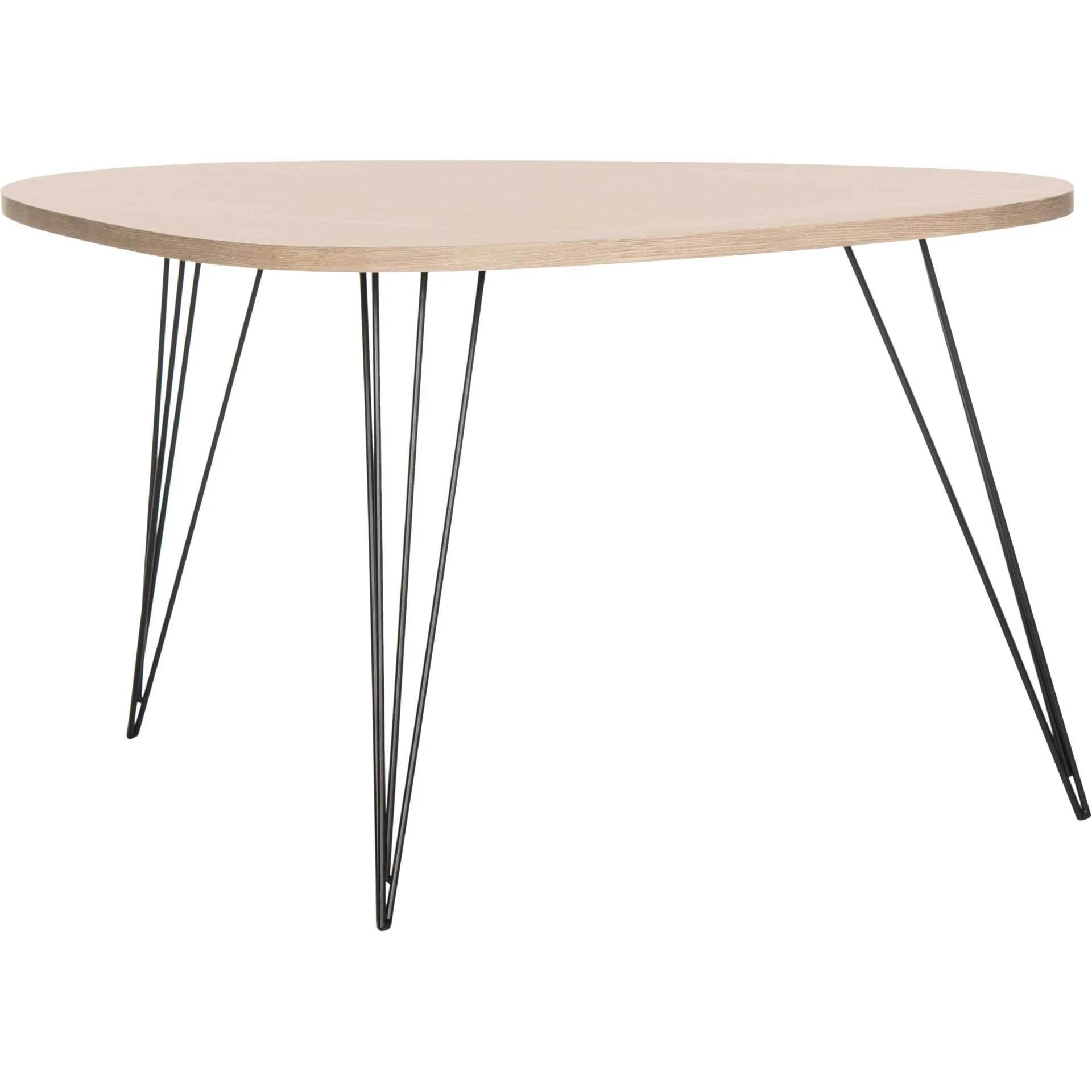Ross Wood Coffee Table Light Oak/Black - Image 2
