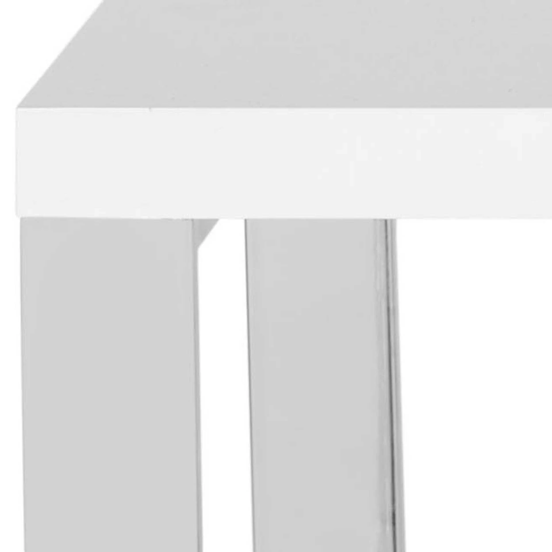 Rove Coffee Table White/Chrome - Image 3