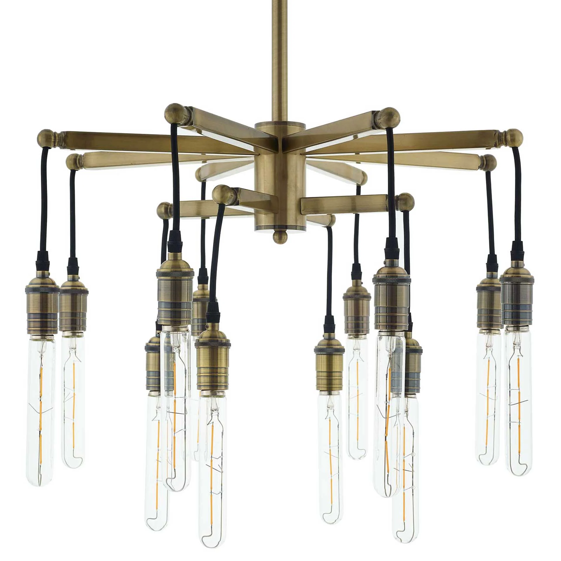 Rubicon Pendant Chandelier Brass Gold/Black - Image 2
