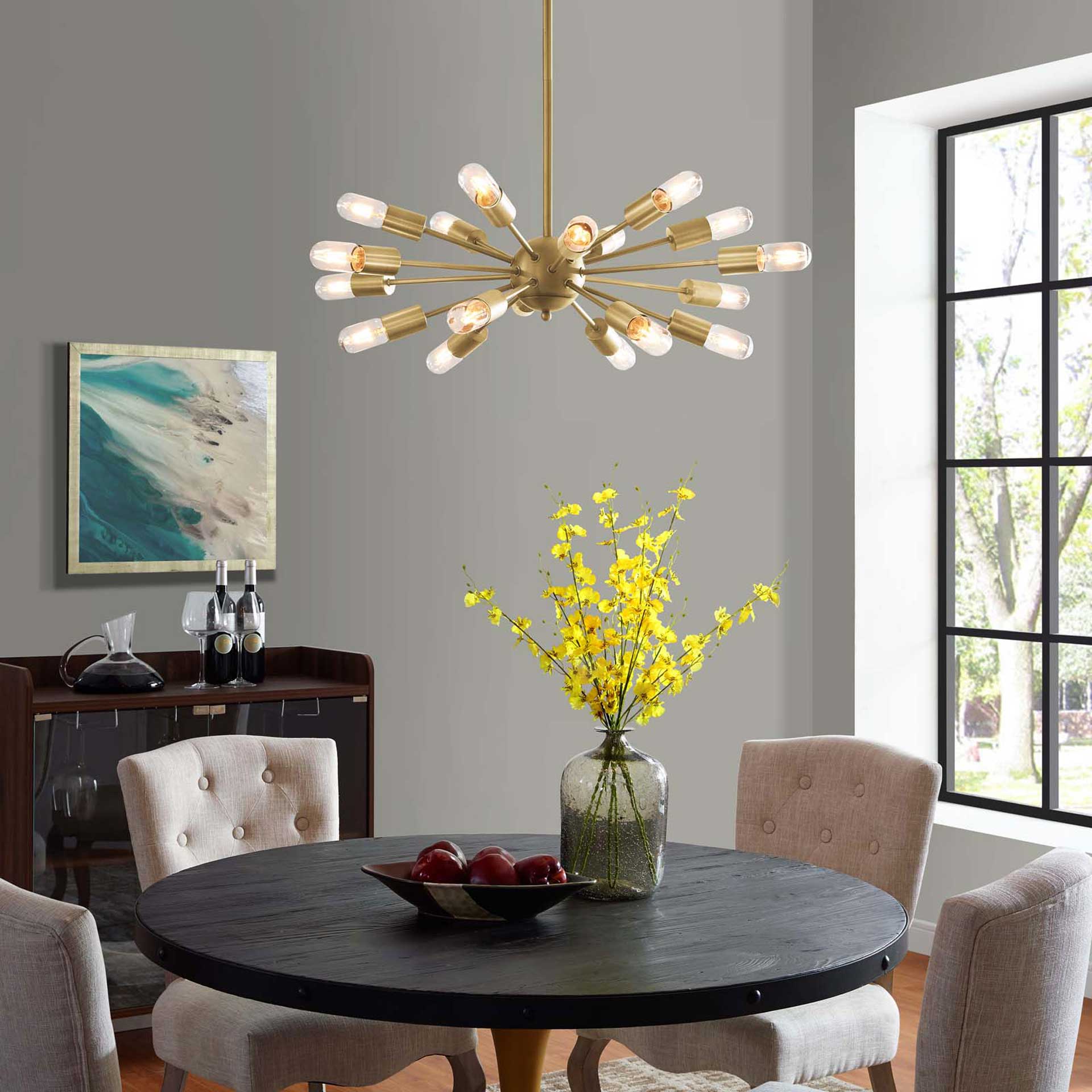 Rubicon Pendant Chandelier Gold - Image 4