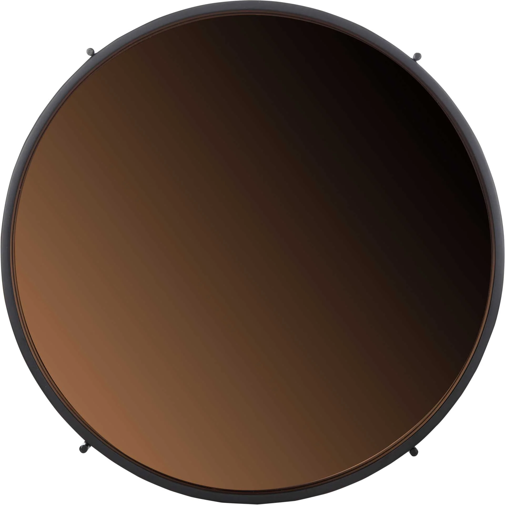 Rubicon Round Tray Top Accent Table Black/Rose Gold - Image 3