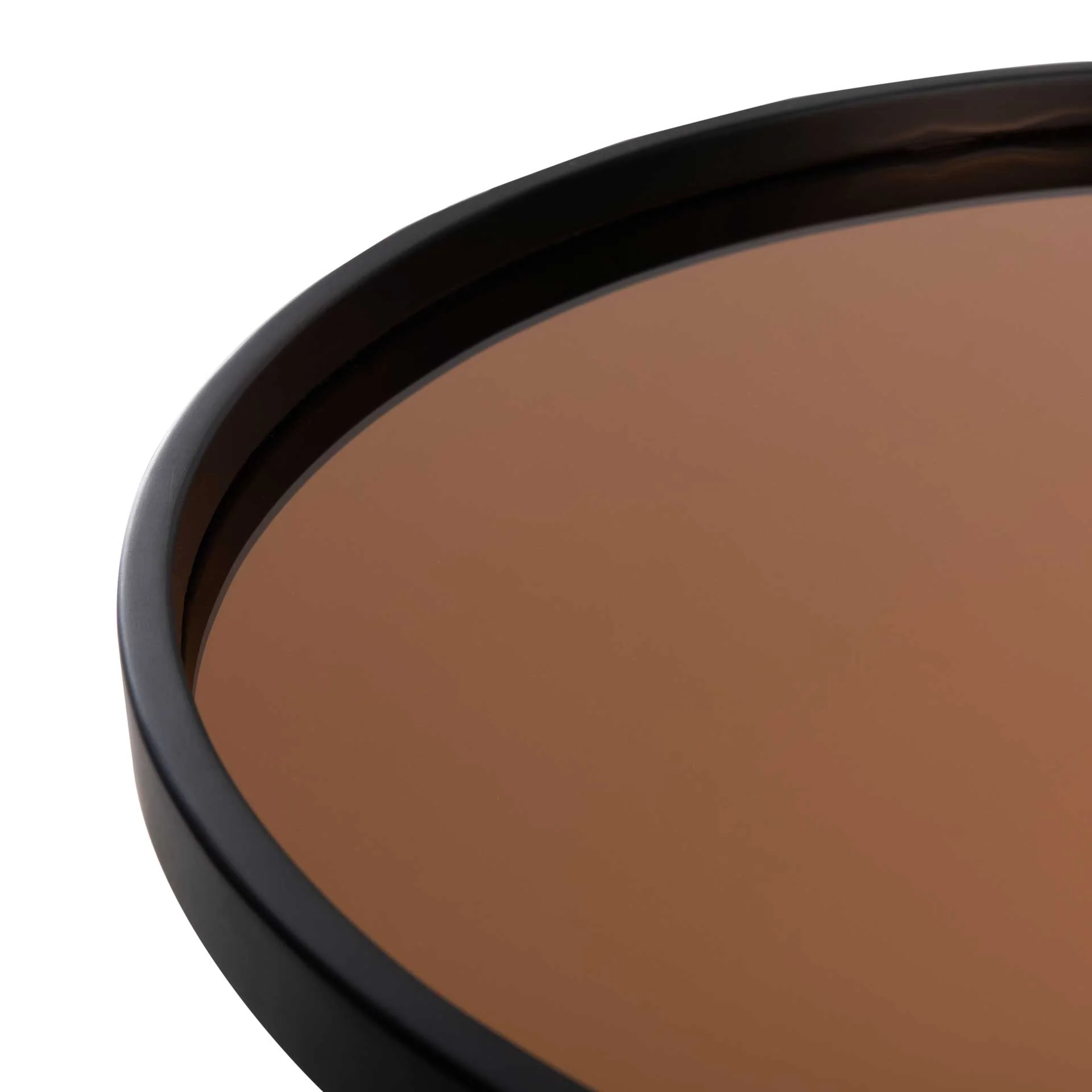 Rubicon Round Tray Top Accent Table Black/Rose Gold - Image 4