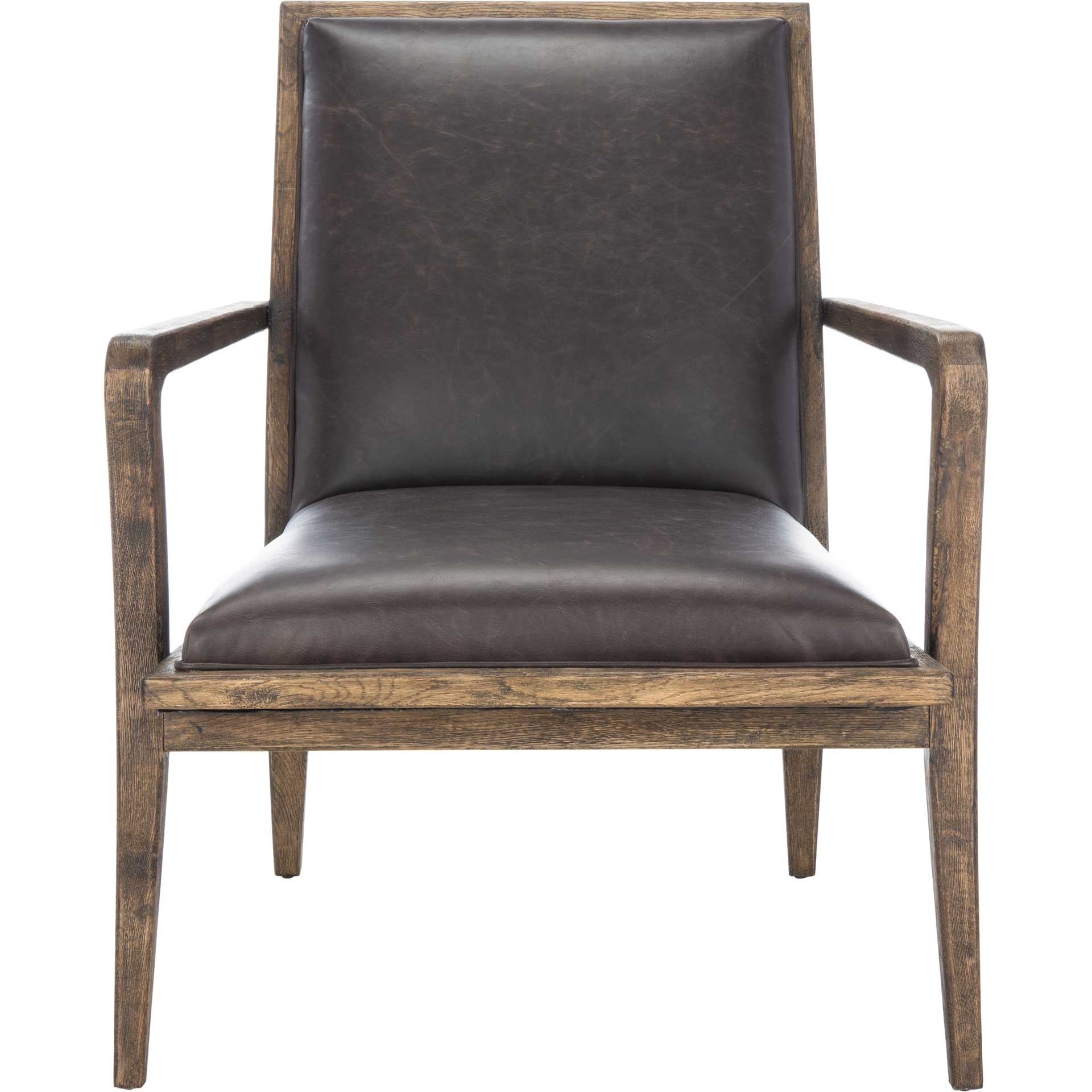 Rudy Mid-Century Accent Chair Dark Brown - Image 2