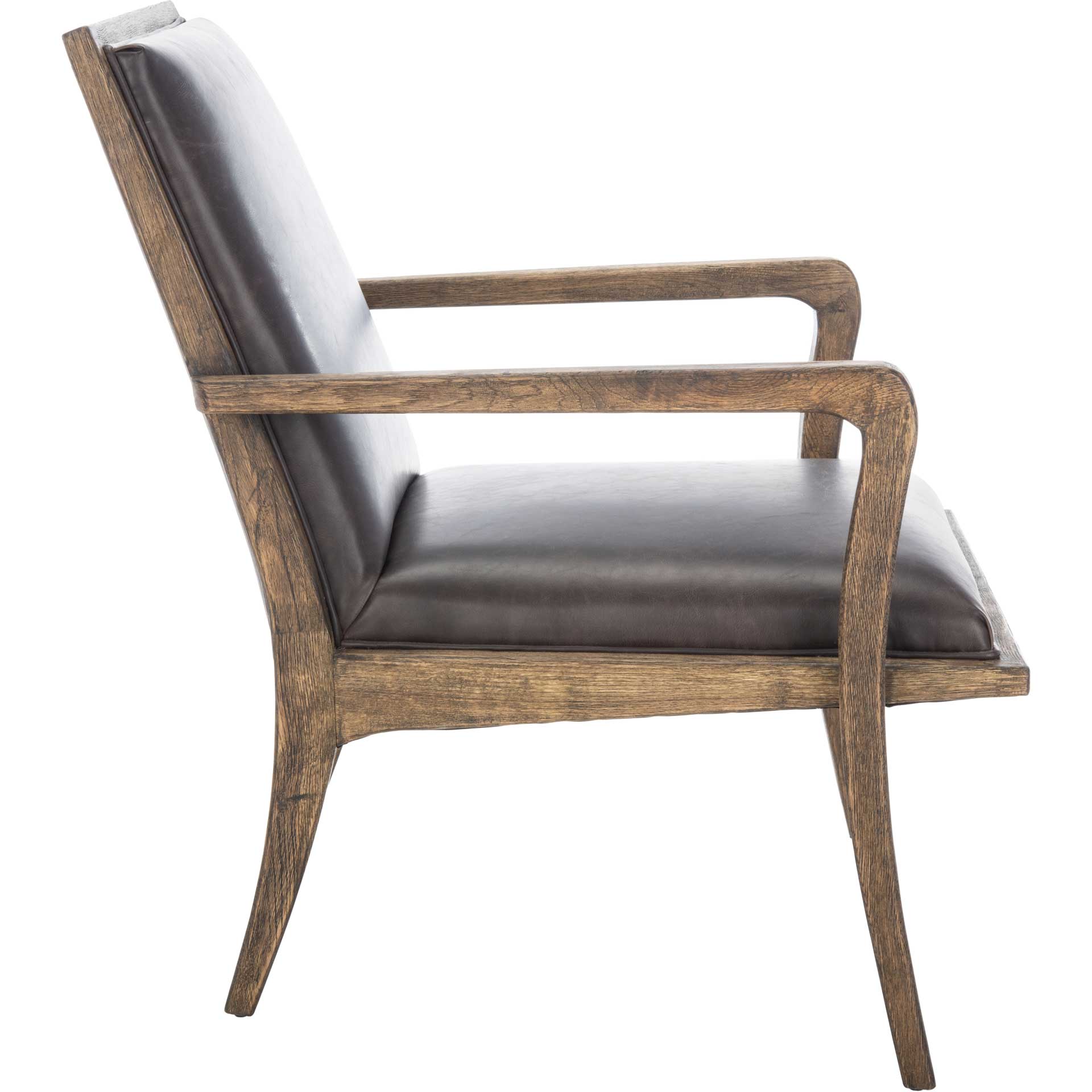 Rudy Mid-Century Accent Chair Dark Brown - Image 3