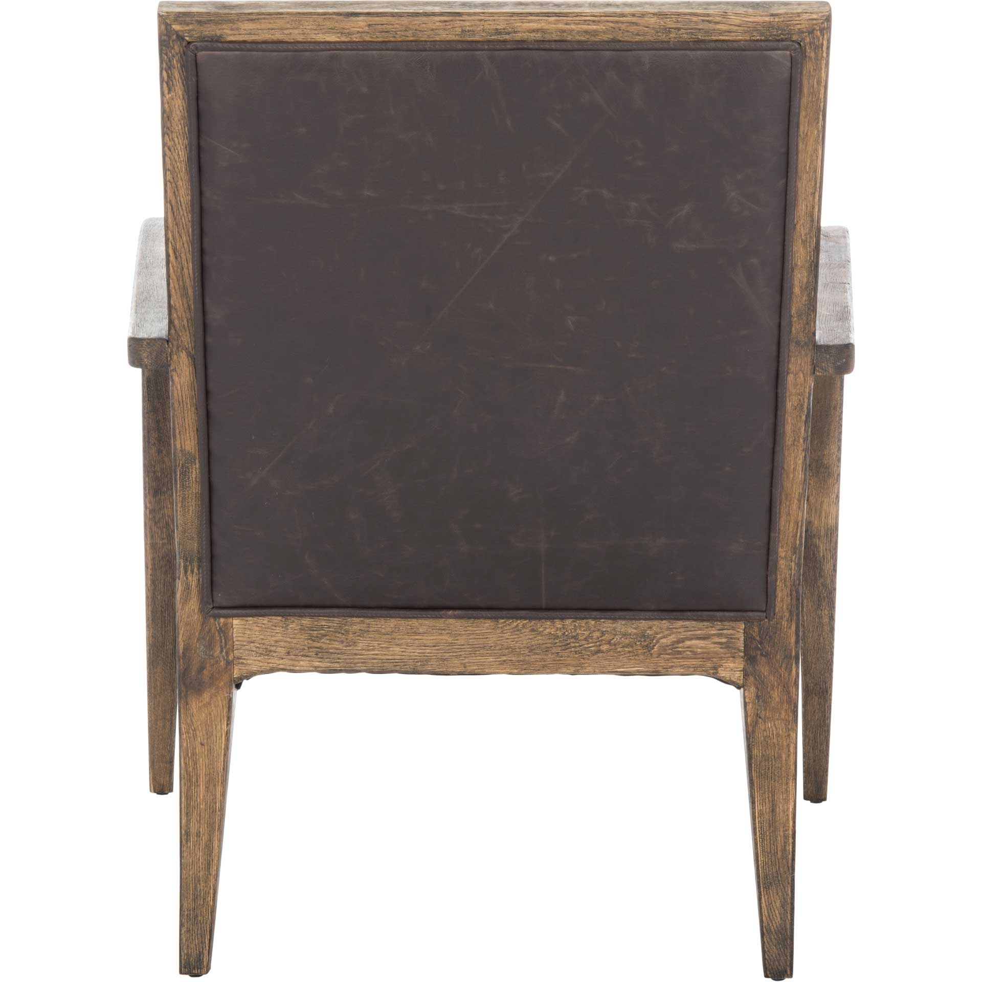 Rudy Mid-Century Accent Chair Dark Brown - Image 4