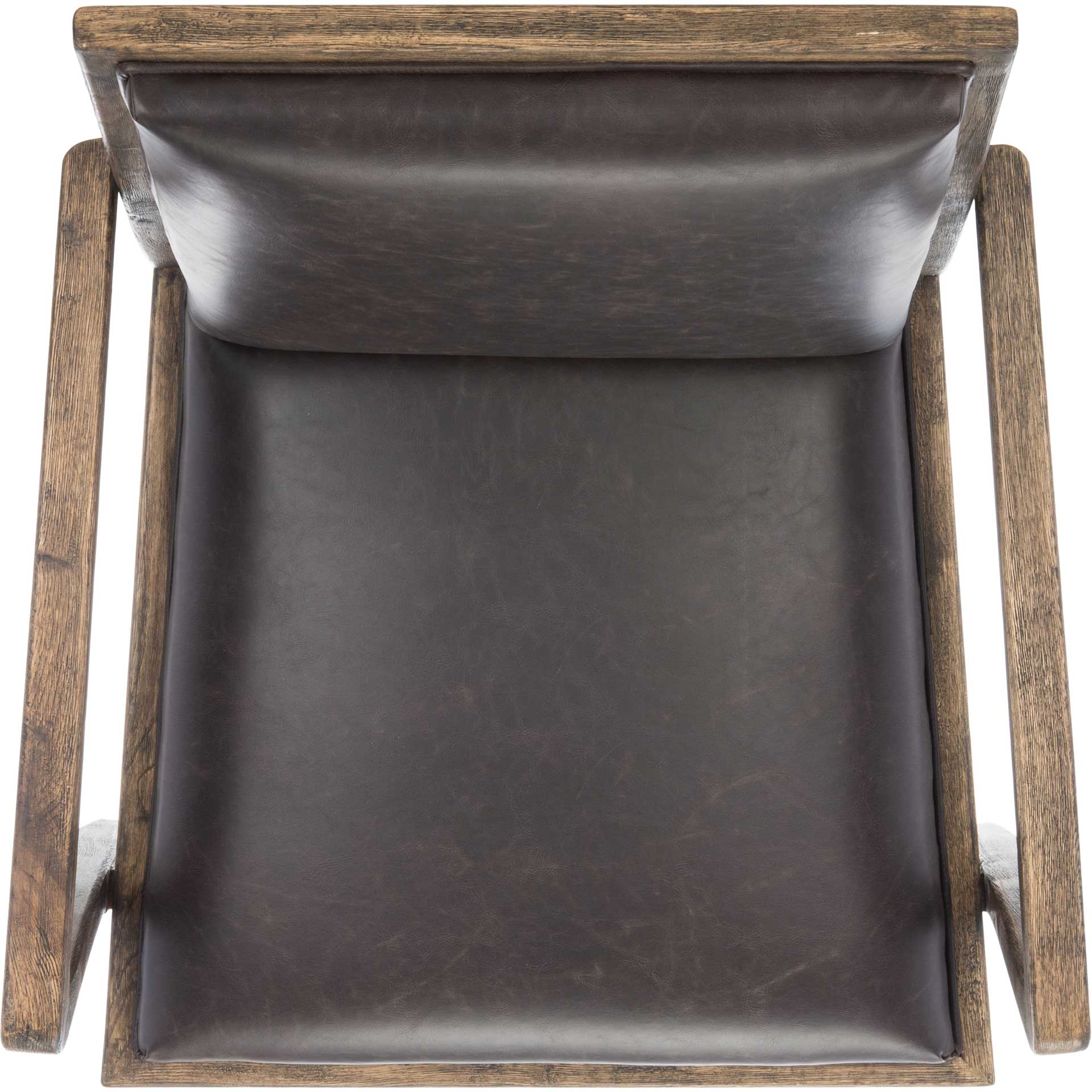 Rudy Mid-Century Accent Chair Dark Brown - Image 6