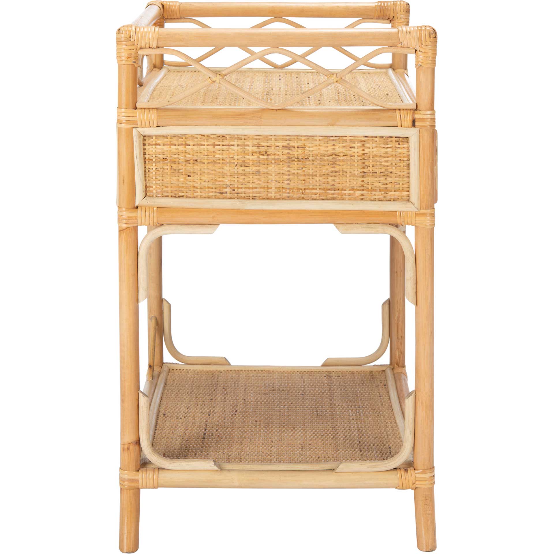 Rulan 1 Drawer 1 Shelf Nightstand Natural - Image 3