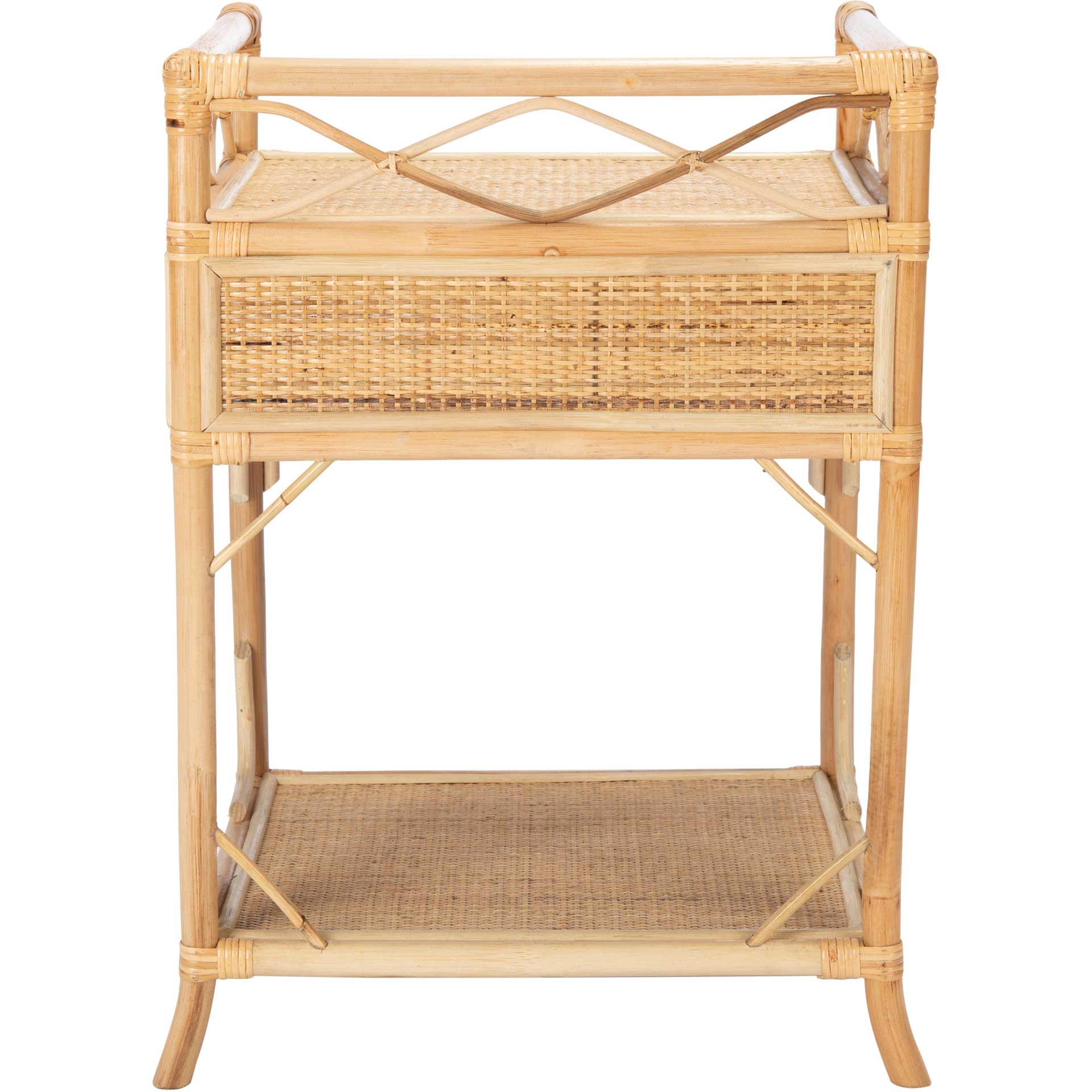 Rulan 1 Drawer 1 Shelf Nightstand Natural - Image 4