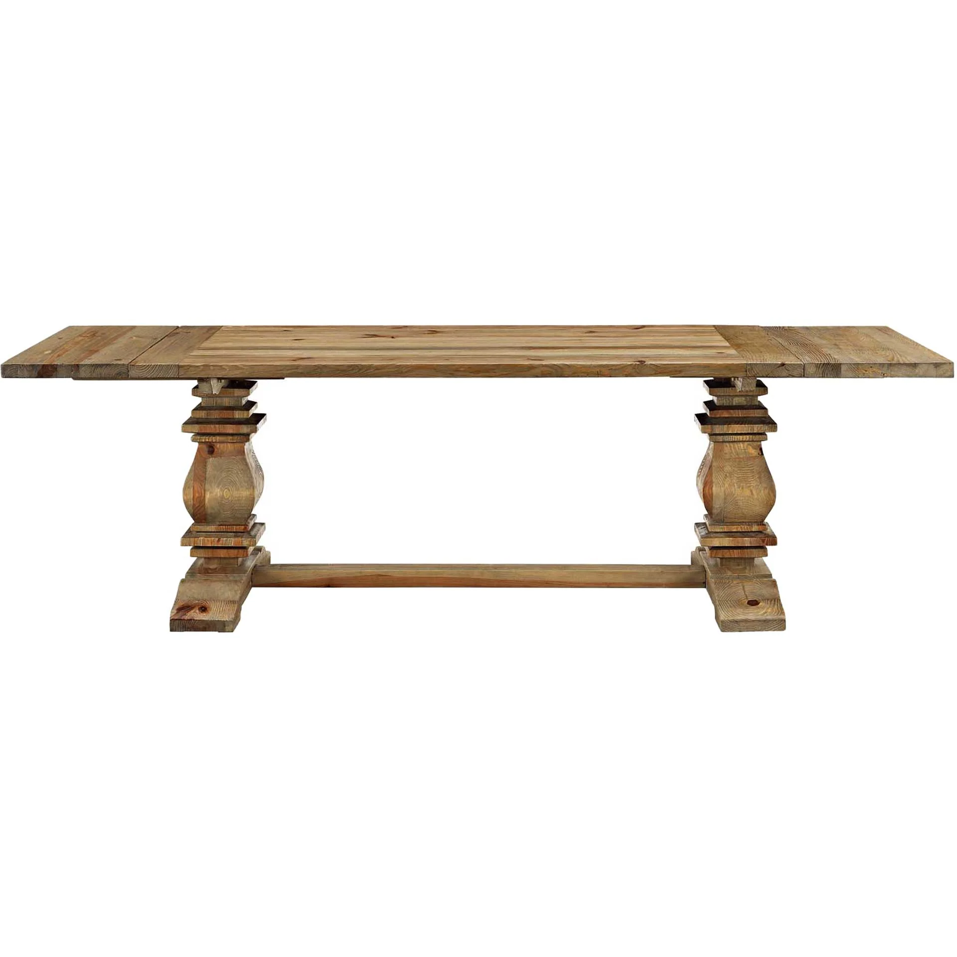 Rumford Extendable Wood Dining Table Brown - Image 2