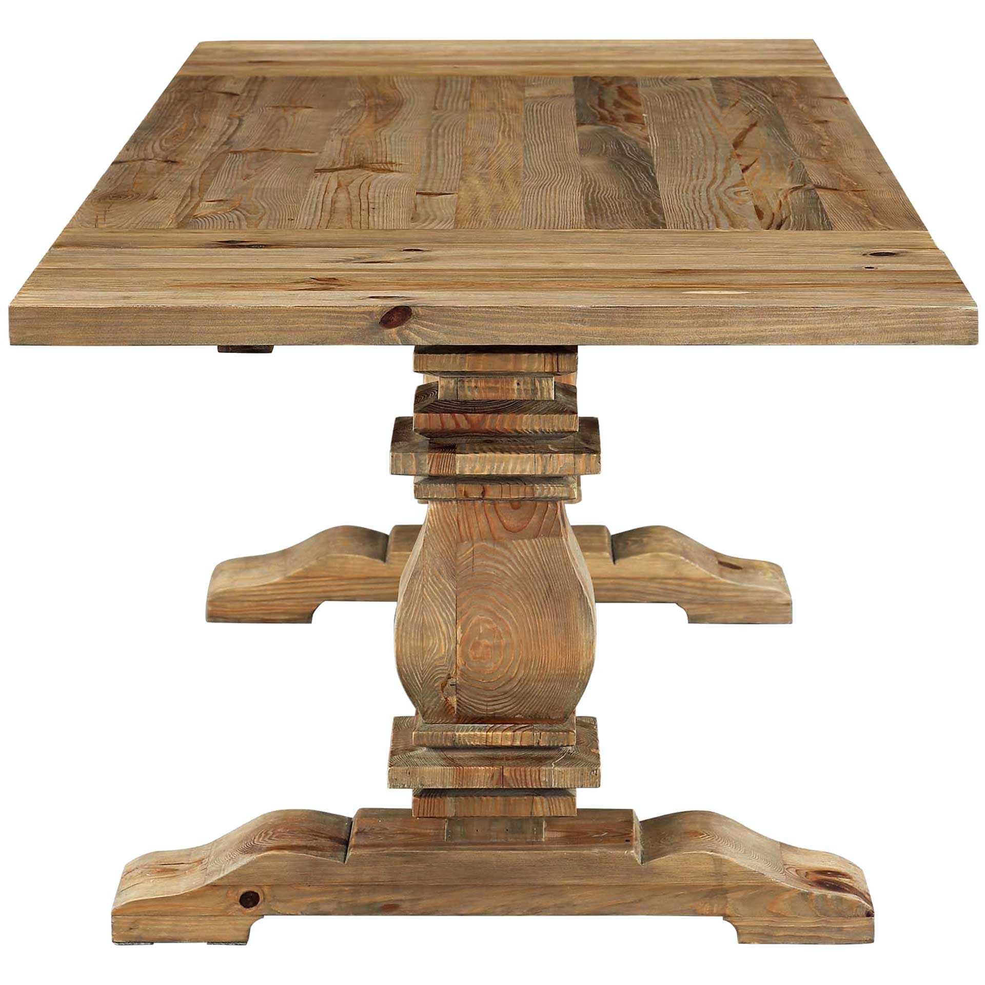 Rumford Extendable Wood Dining Table Brown - Image 3