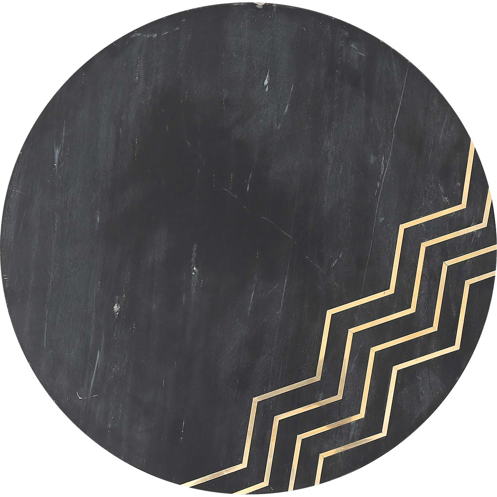 Rumi Accent Table Set Black Marble/Brass - Image 5