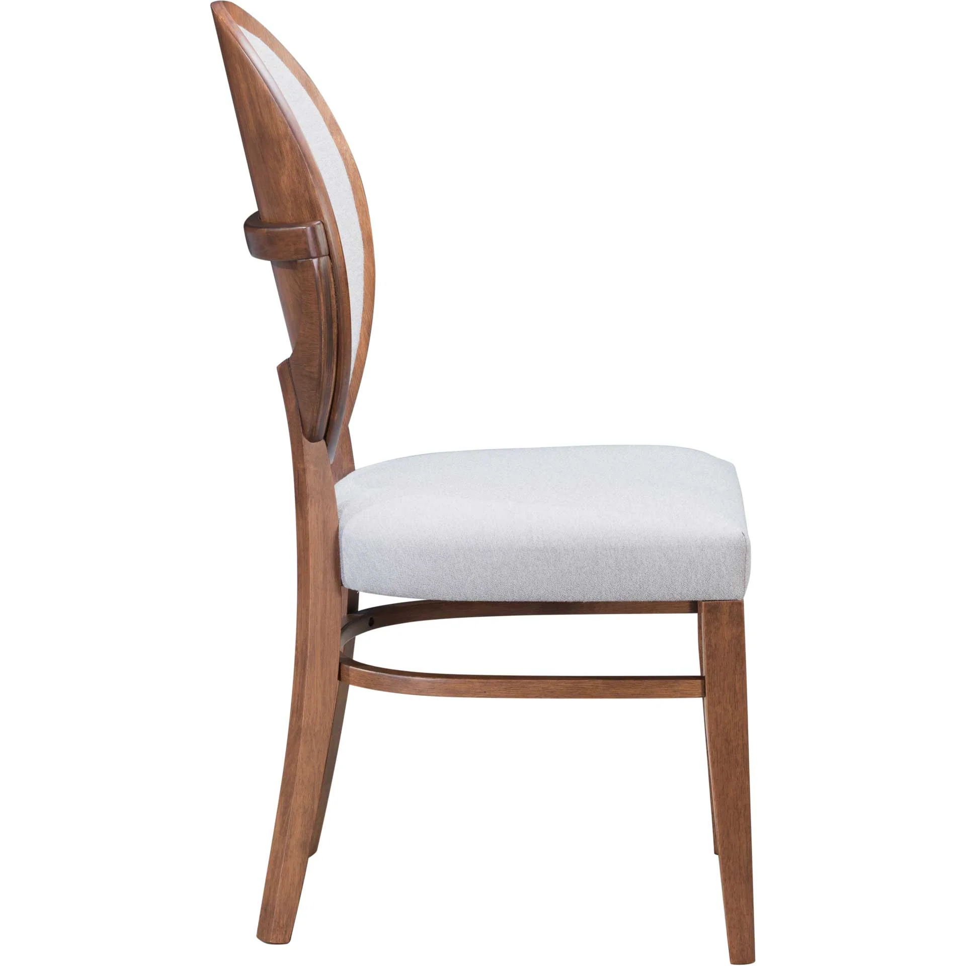 Russell Dining Chair Walnut/Light Gray - Image 2