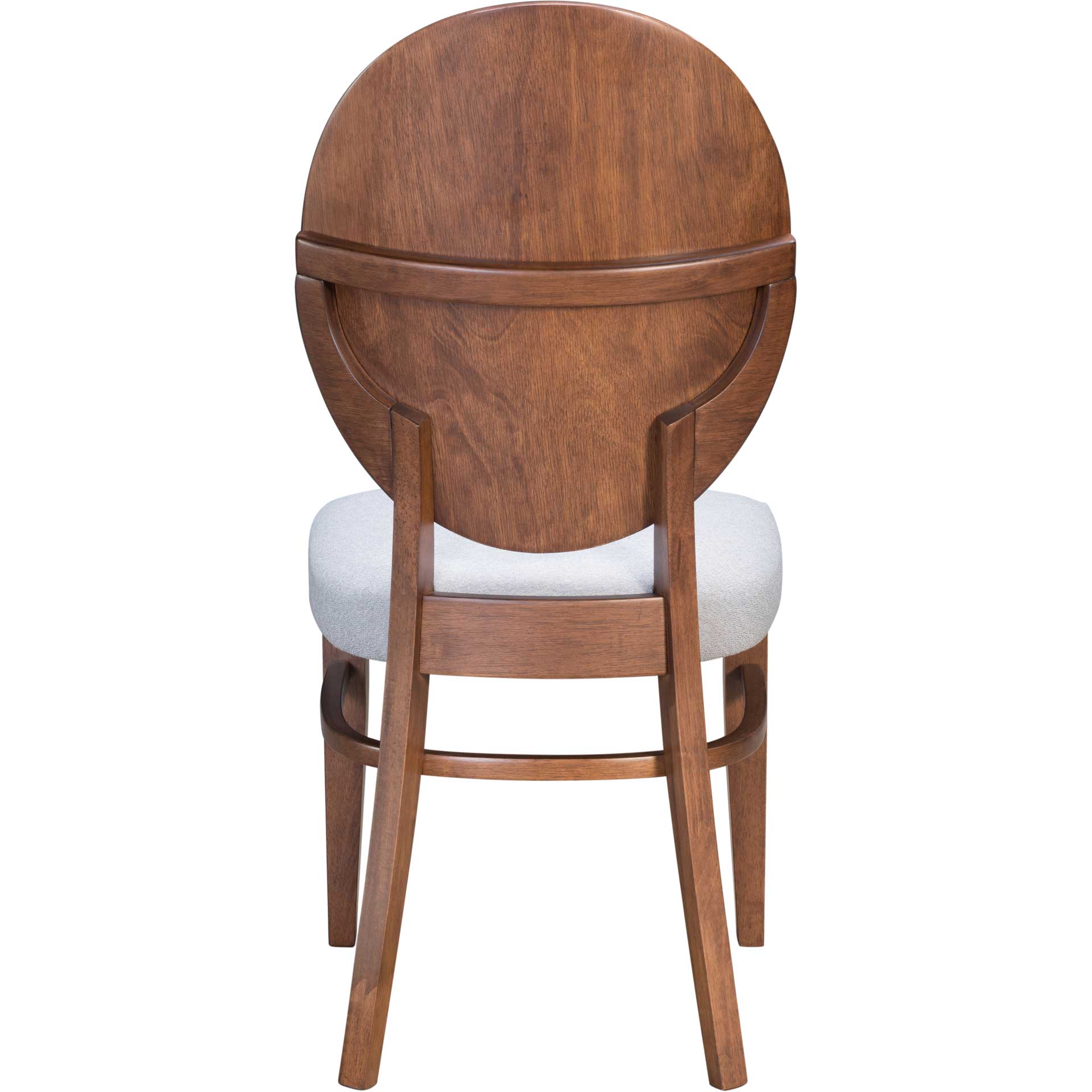 Russell Dining Chair Walnut/Light Gray - Image 4