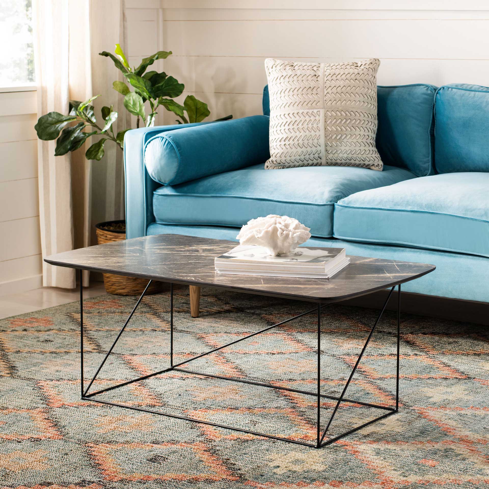 Ryder Coffee Table Dark Sandstone/Black - Image 5