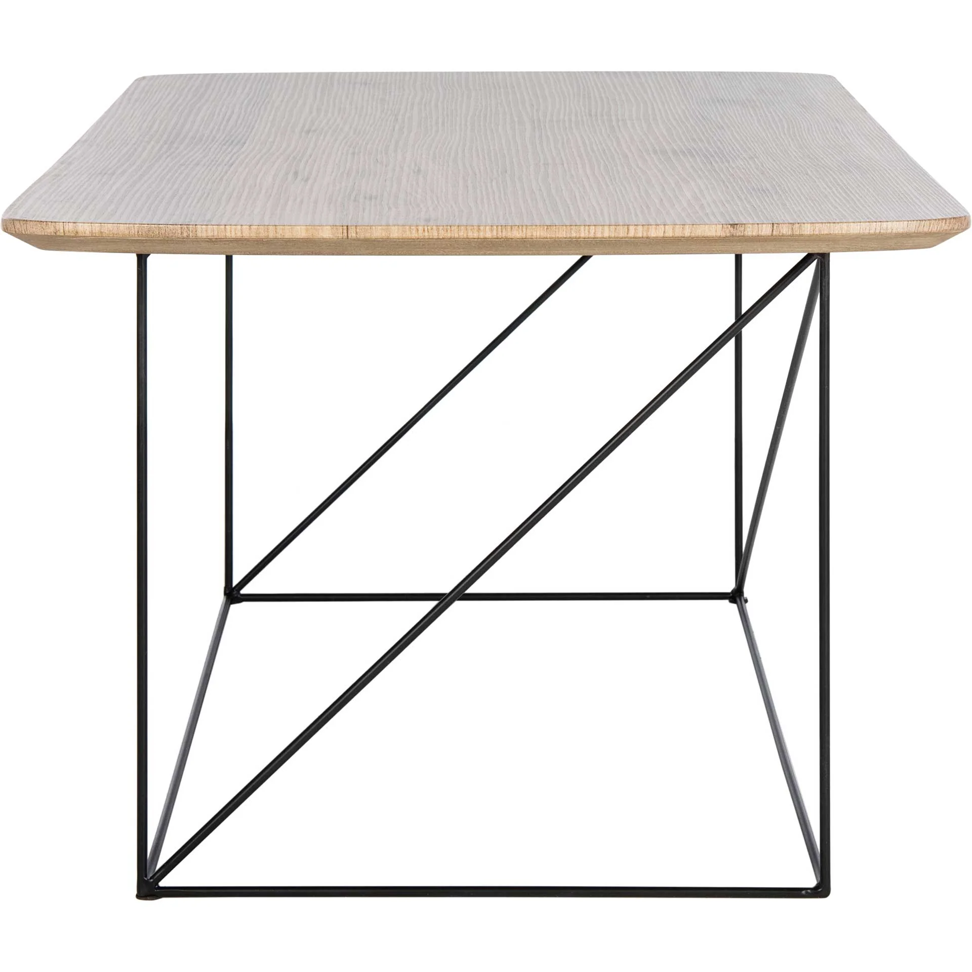 Ryder Coffee Table Taupe Brown Pine/Black - Image 3