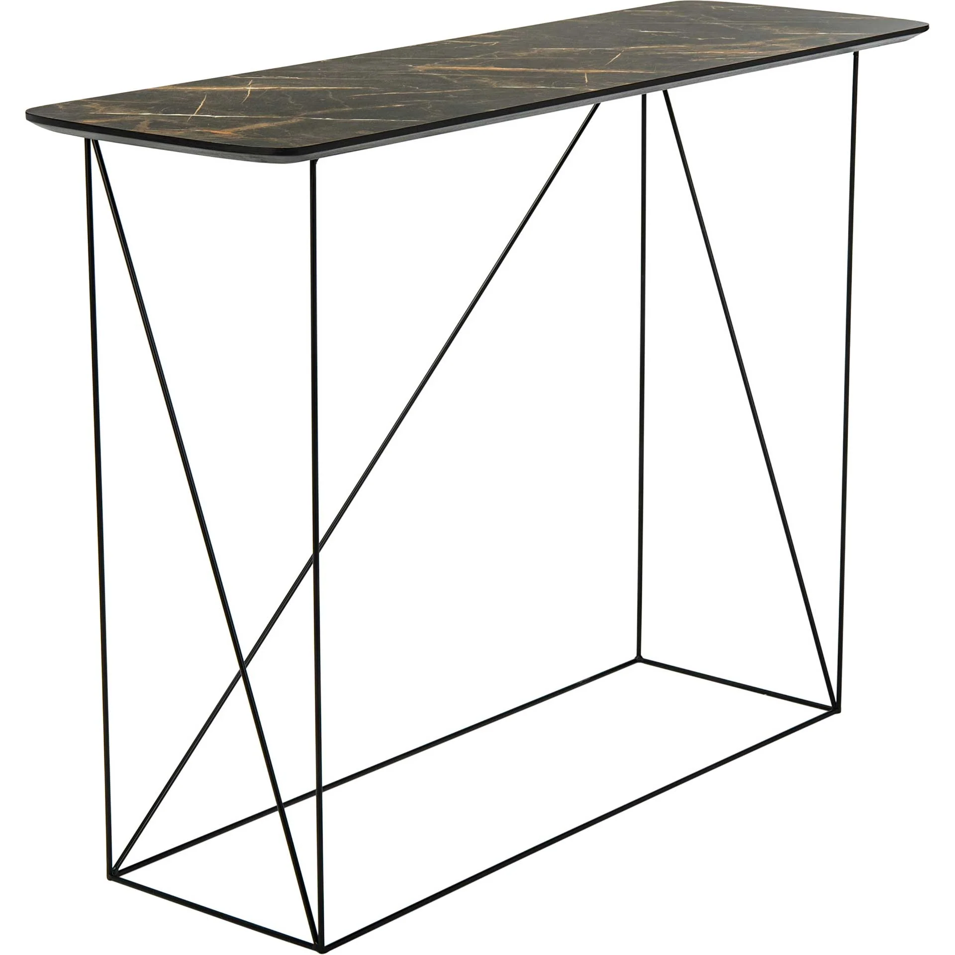Ryder Console Table Dark Gray/Black - Image 2
