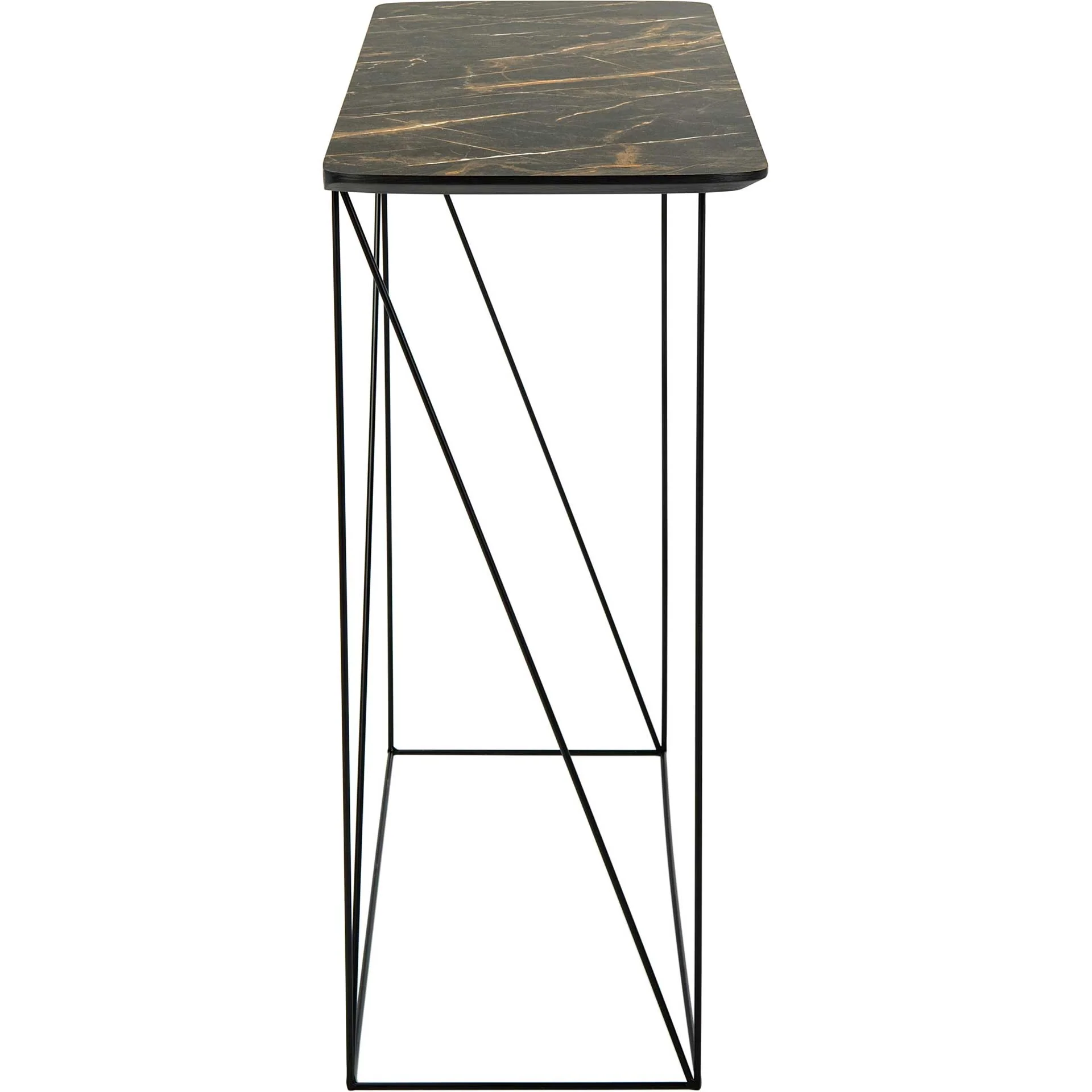Ryder Console Table Dark Gray/Black - Image 3