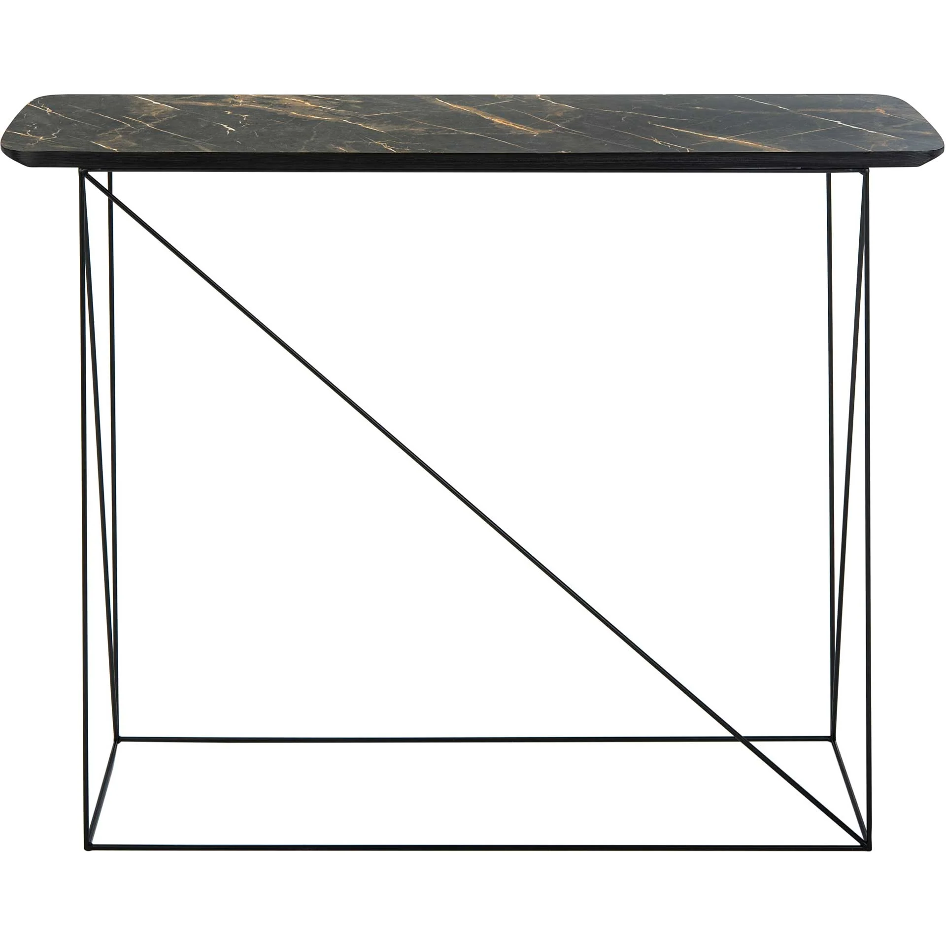 Ryder Console Table Dark Gray/Black - Image 4