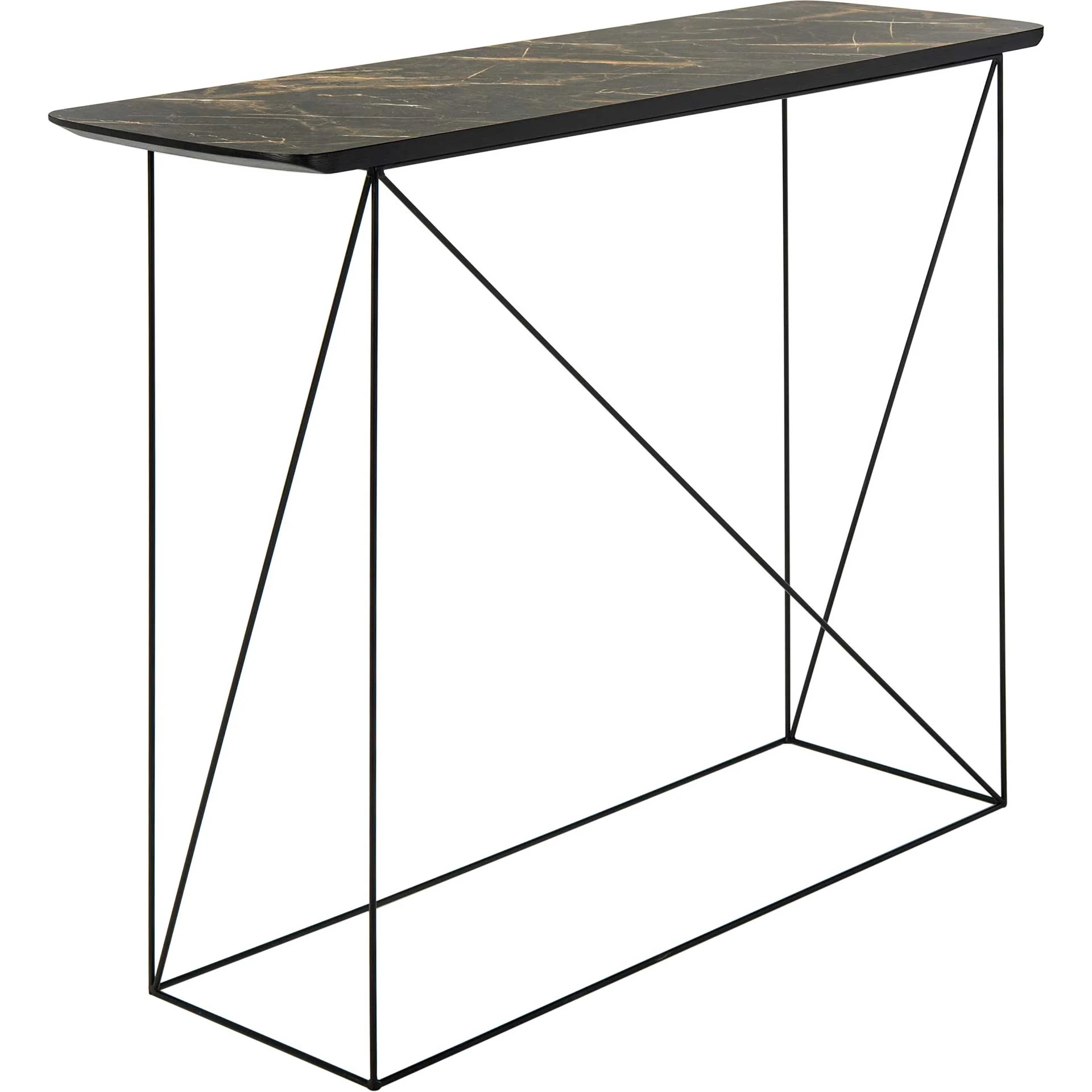 Ryder Console Table Dark Gray/Black - Image 5
