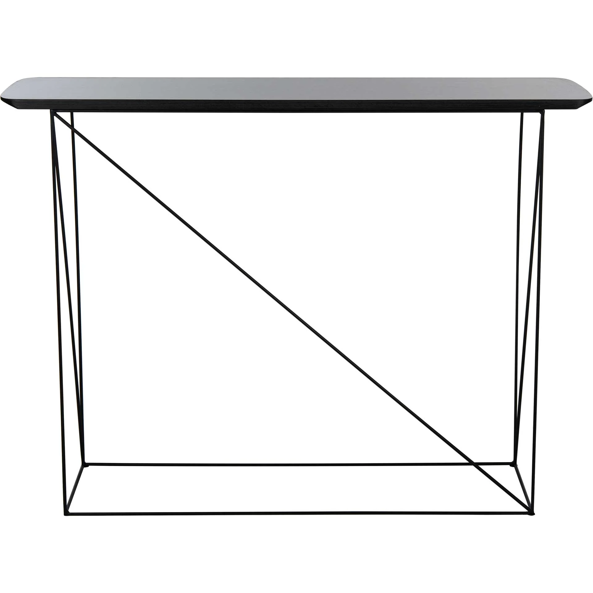 Ryder Console Table Gray/Black - Image 4