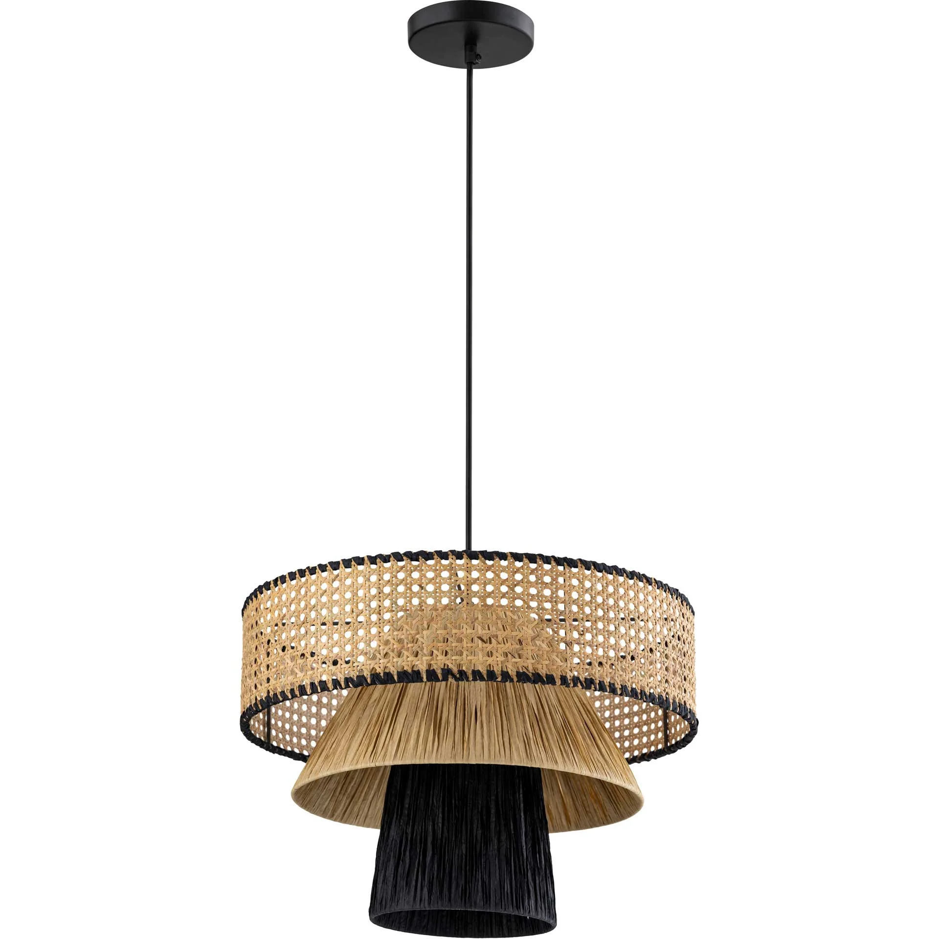 Ryder Pendant Black/Natural - Image 2